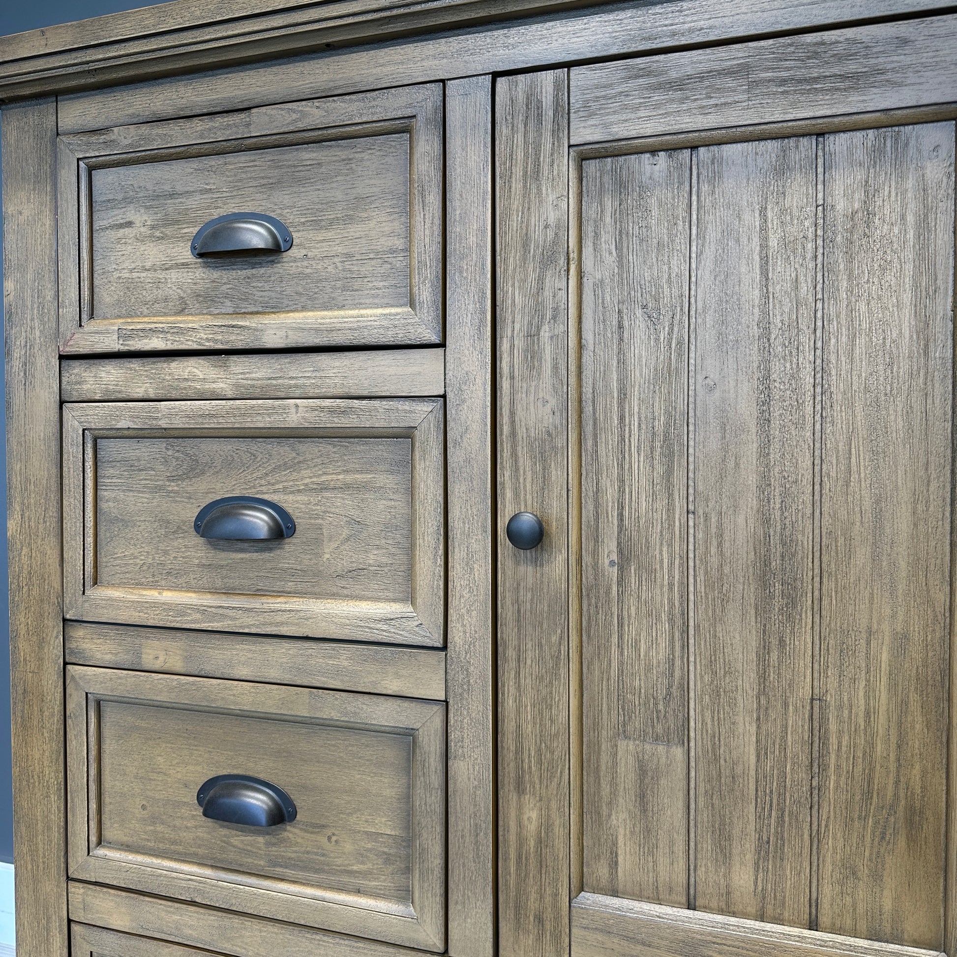 Macedon Tallboy 1 Door 4 Drawers