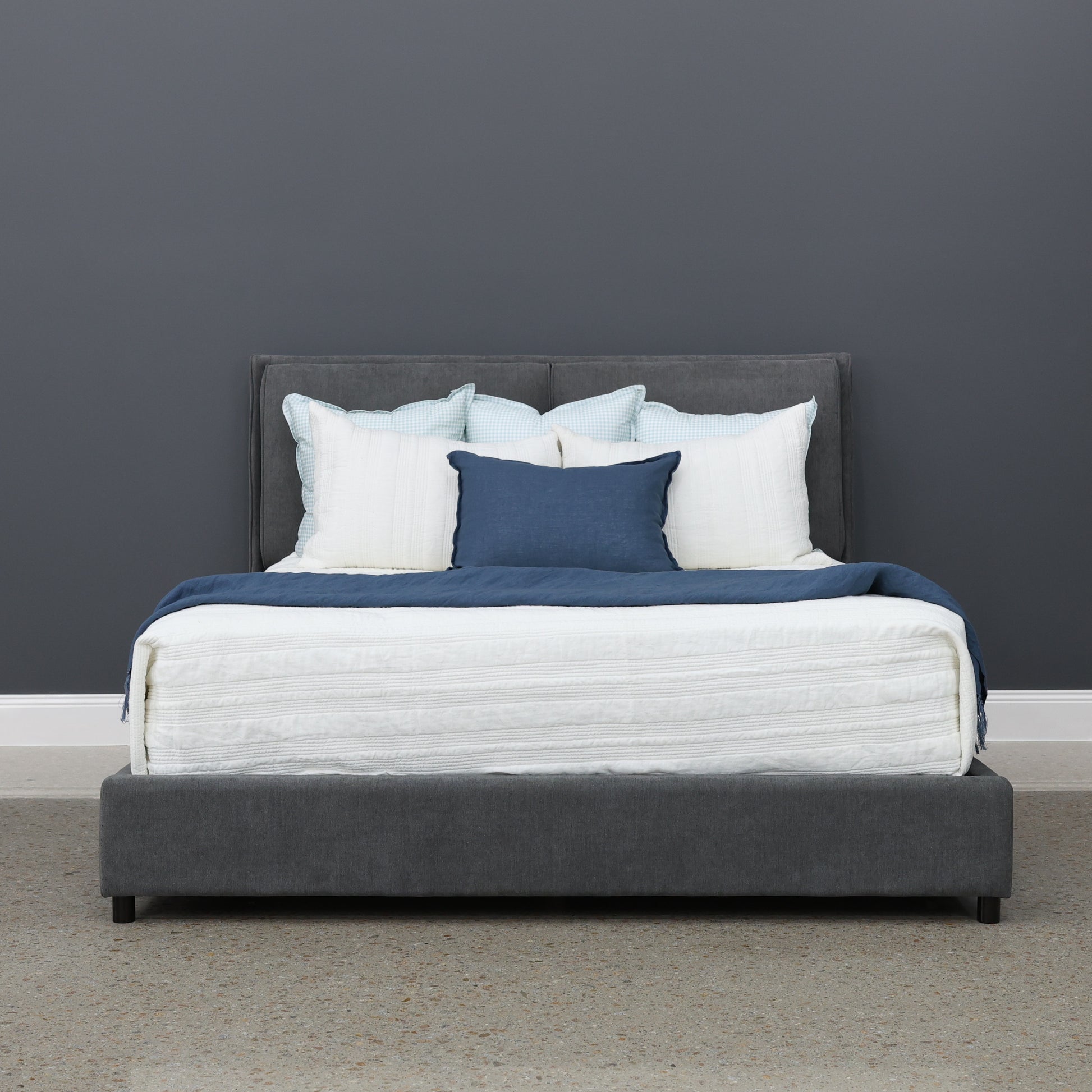 Mosman Bed - Charcoal