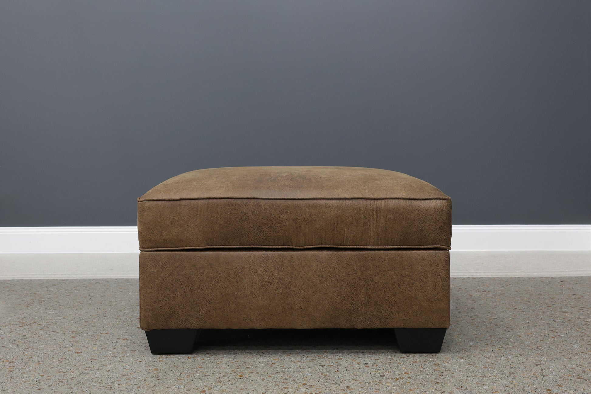 Norwood Ottoman w/ Storage - Tan Leather Air