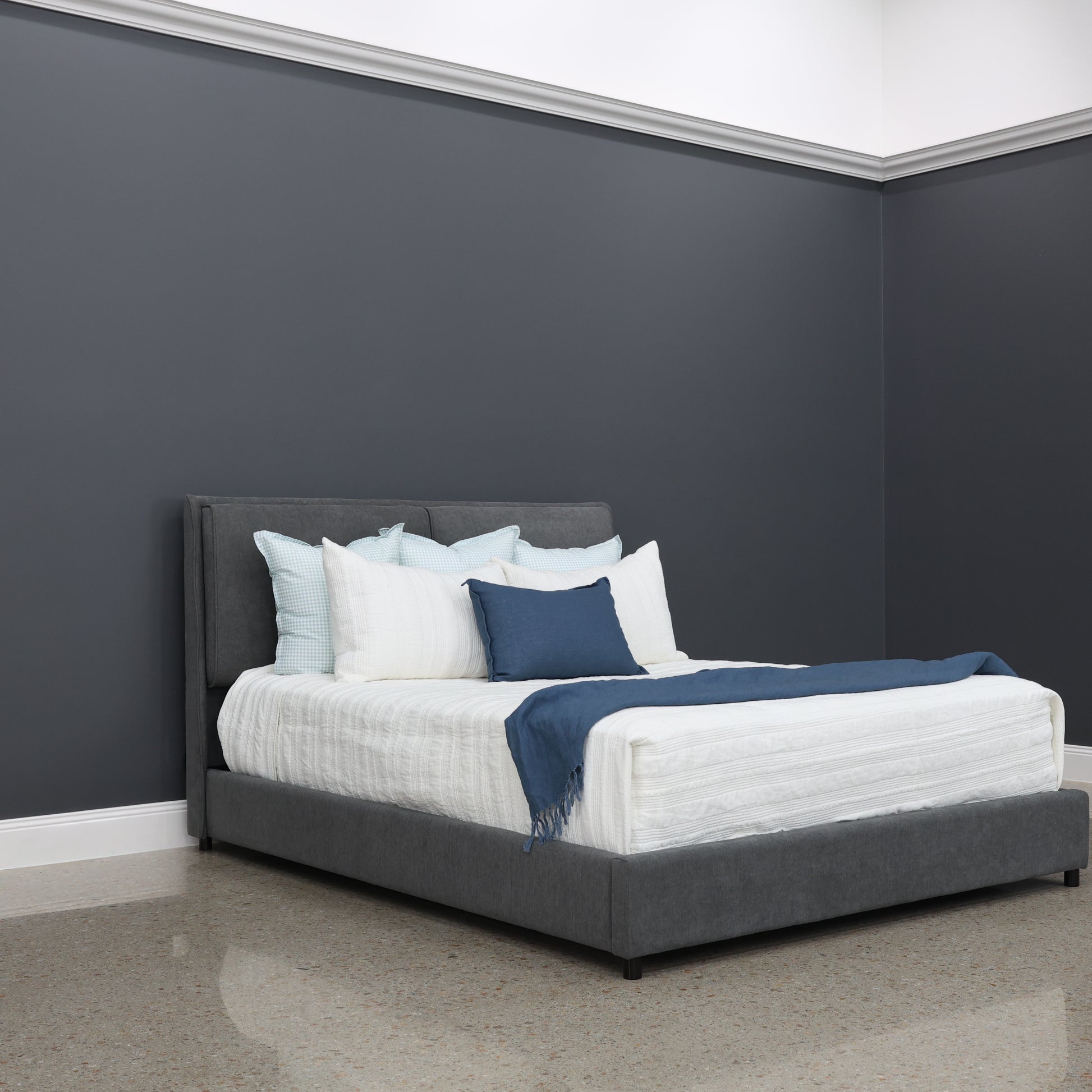 Mosman Bed - Charcoal