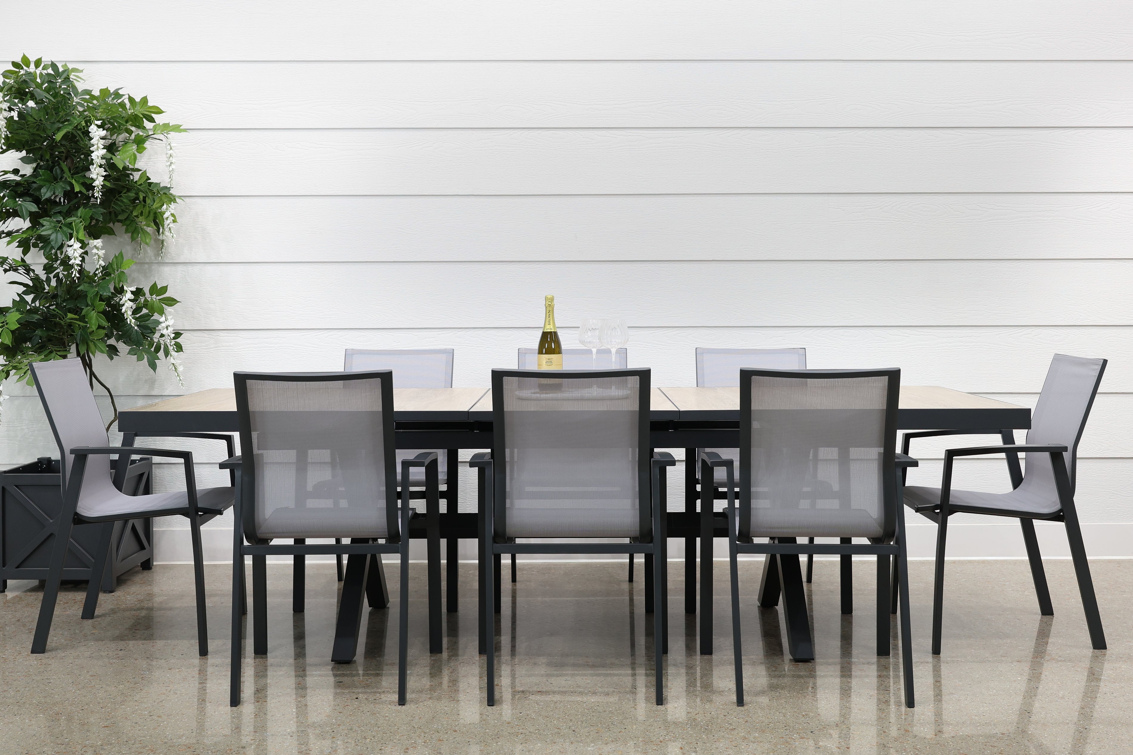 Anglesea Stackable Dining Chair - Charcoal