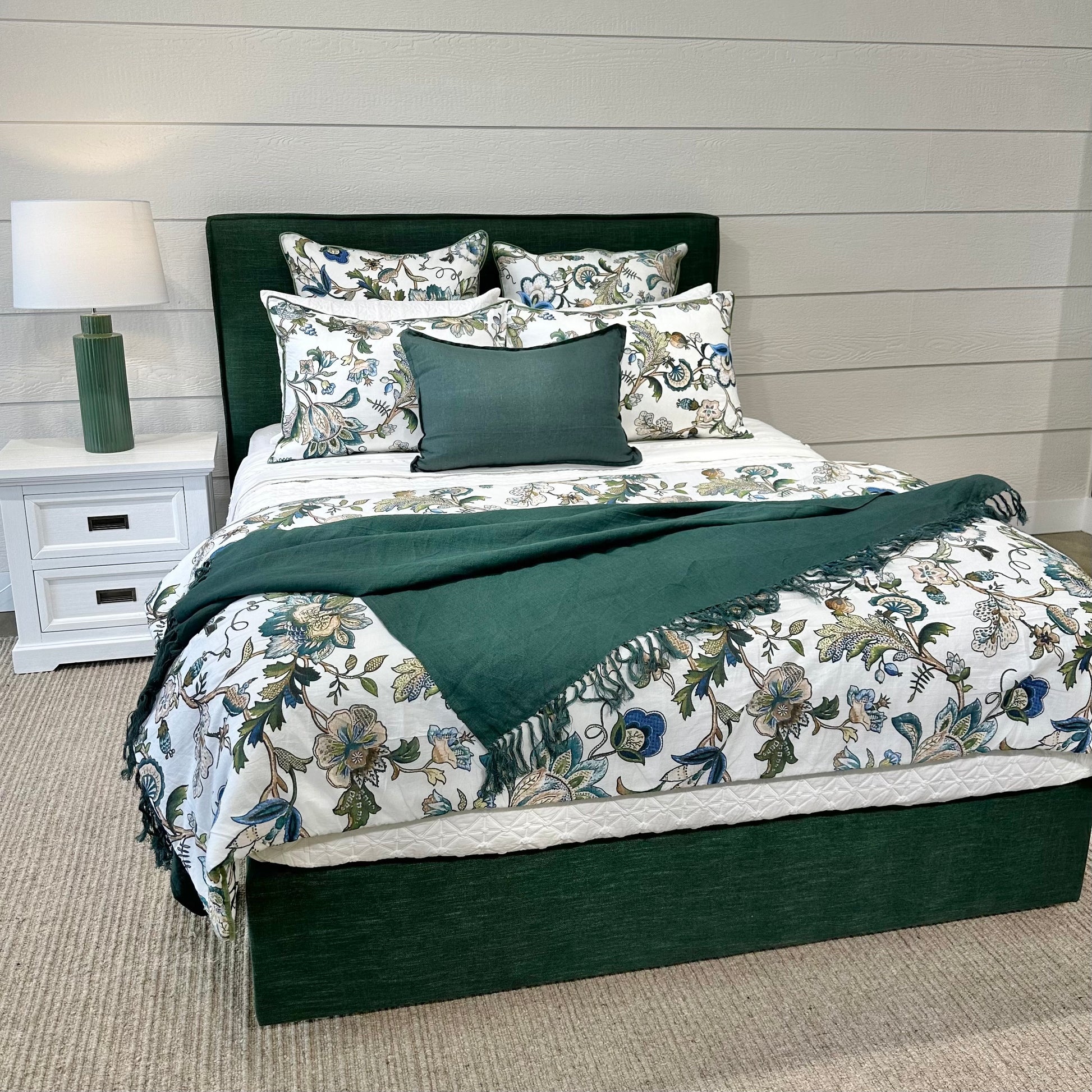 Sorrento Upholstered Bedhead & Floating Base - Trinity Hunter