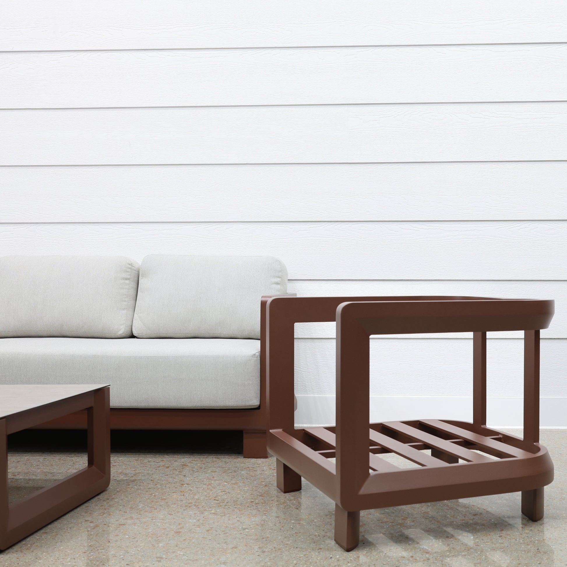 Anglesea 4 Piece Outdoor Lounge Setting - Earth