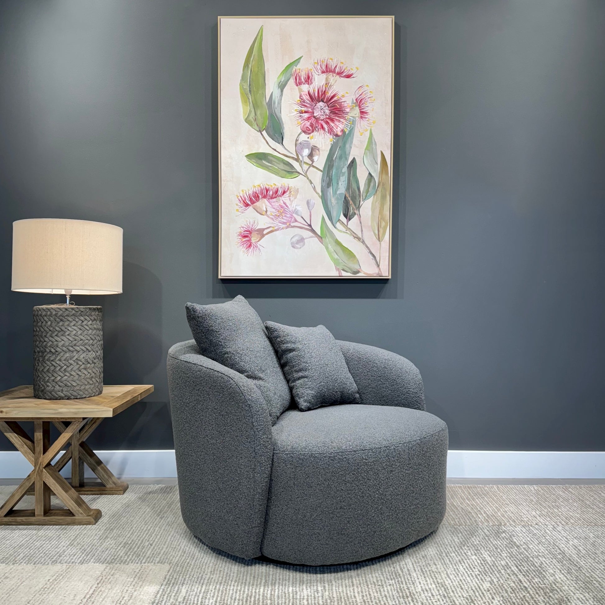 Belgrave Accent Chair - Boucle Charcoal