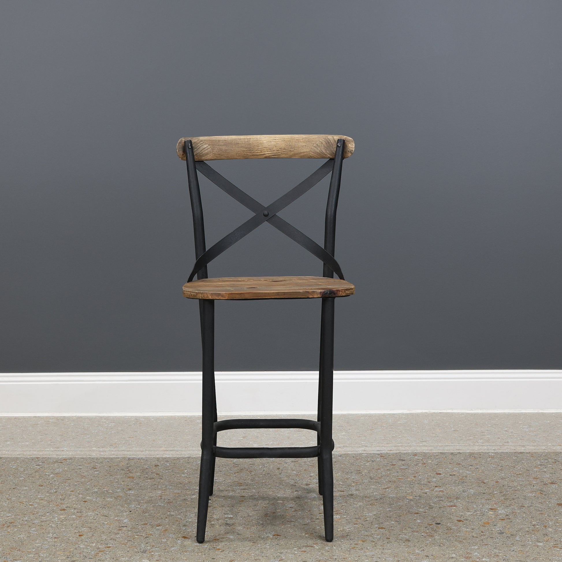 Lockhart Cross Back Bar Stool - 60cm Seat Height