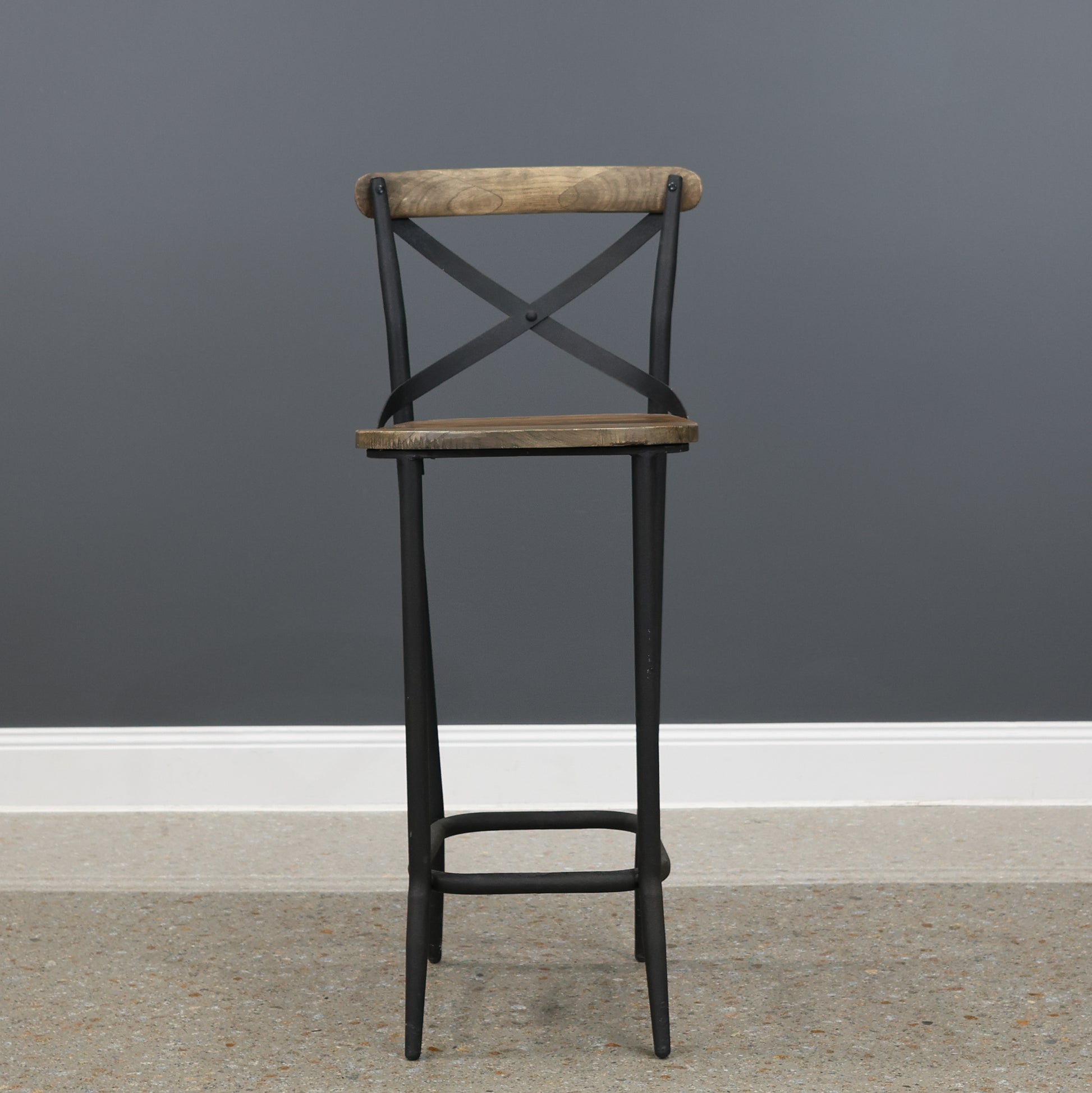 Lockhart Cross Back Bar Stool - 75cm Seat Height