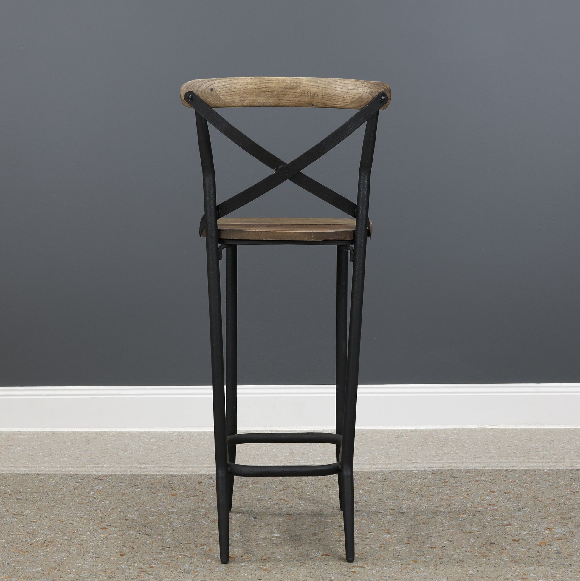 Lockhart Cross Back Bar Stool - 75cm Seat Height