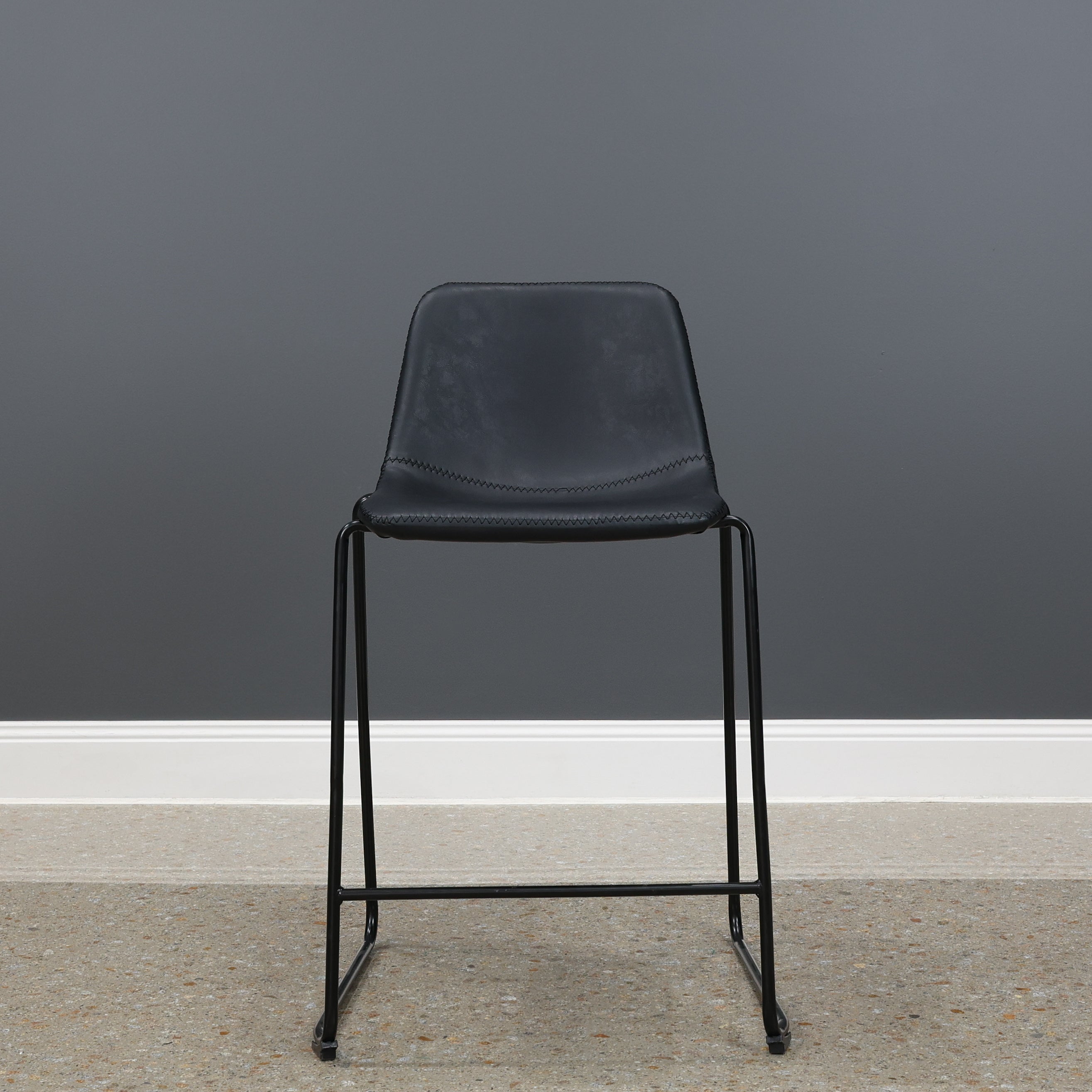 Joey Stackable Barstool - Black