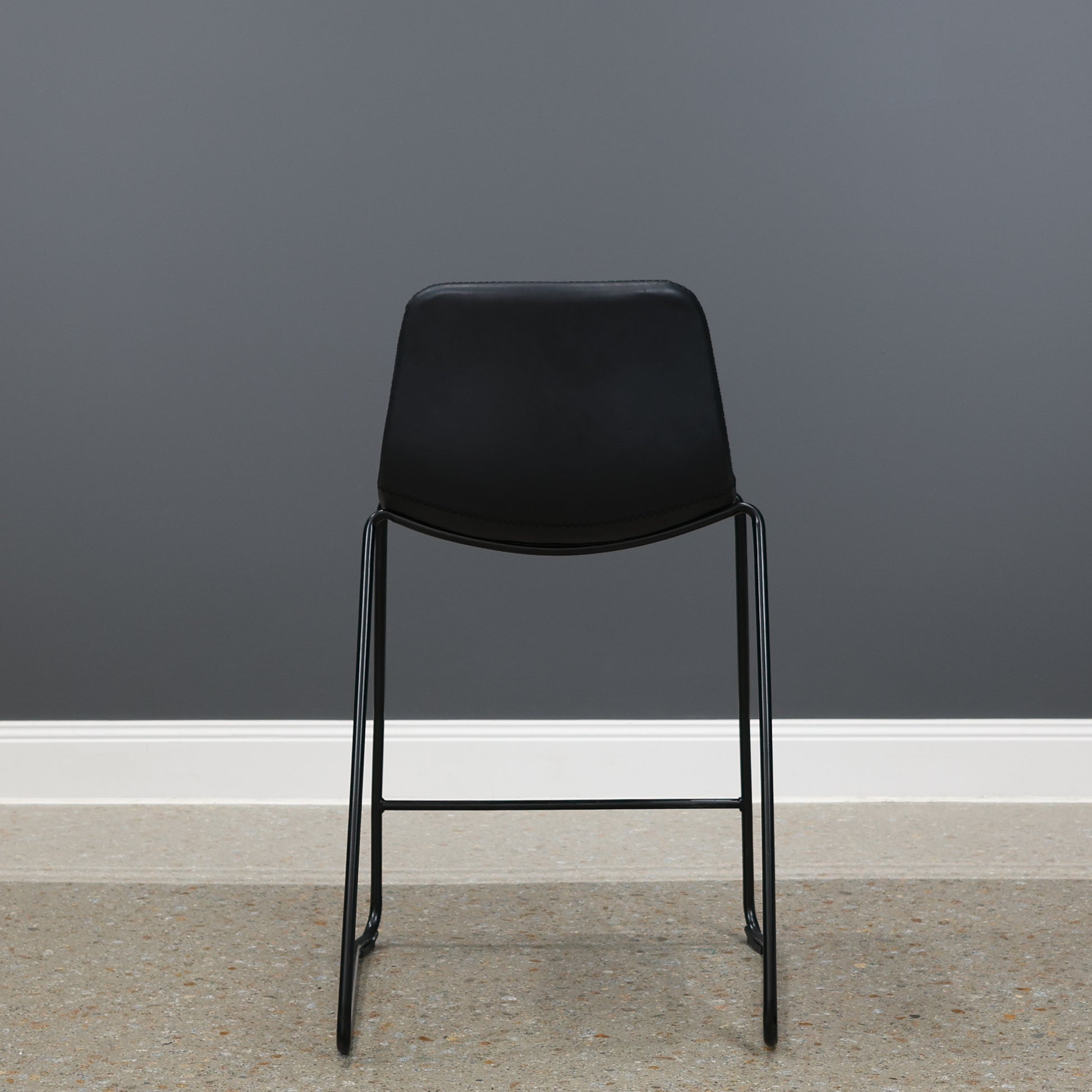 Joey Stackable Barstool - Black