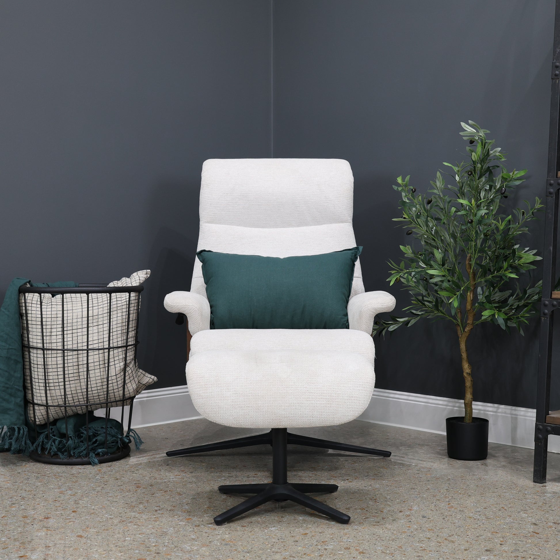 Seville Chair & Ottoman - Aragon