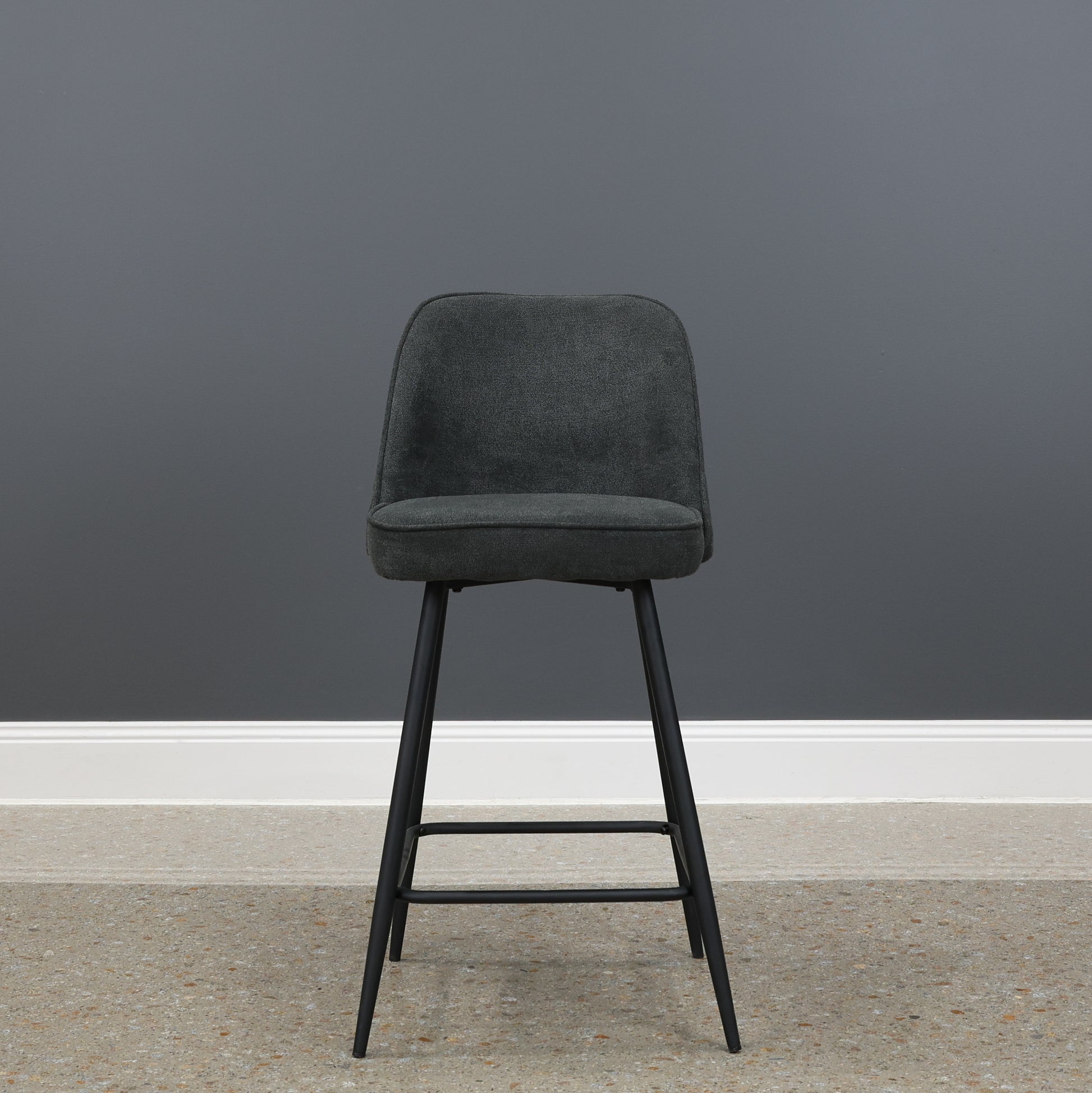 Mid Century Bar Stool - Mayfair Charcoal