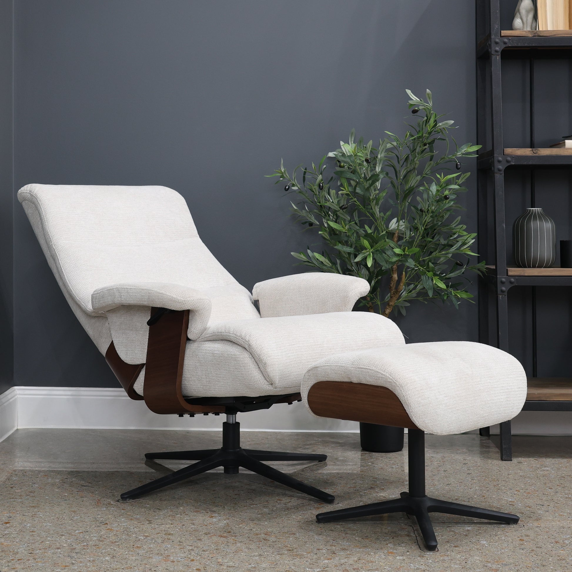 Seville Chair & Ottoman - Aragon