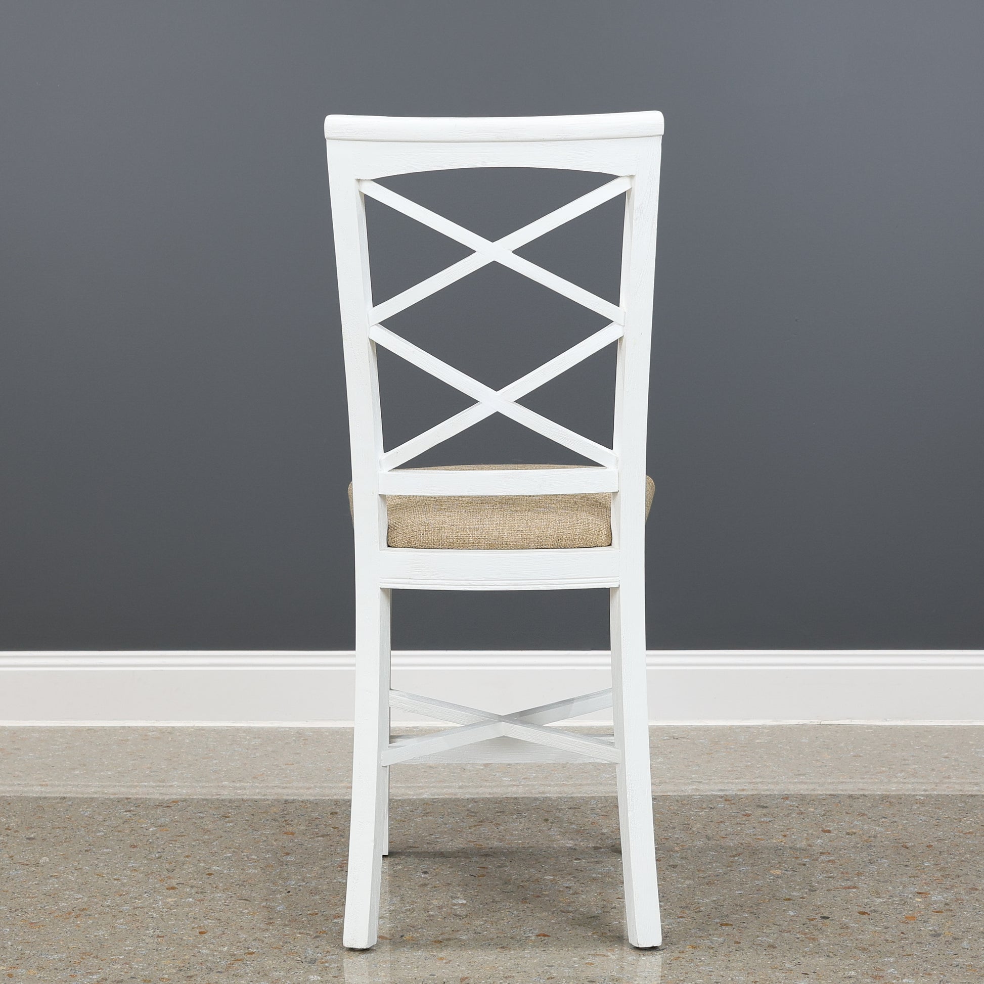 Provedore White Bar Stool - Bali Chair Pad