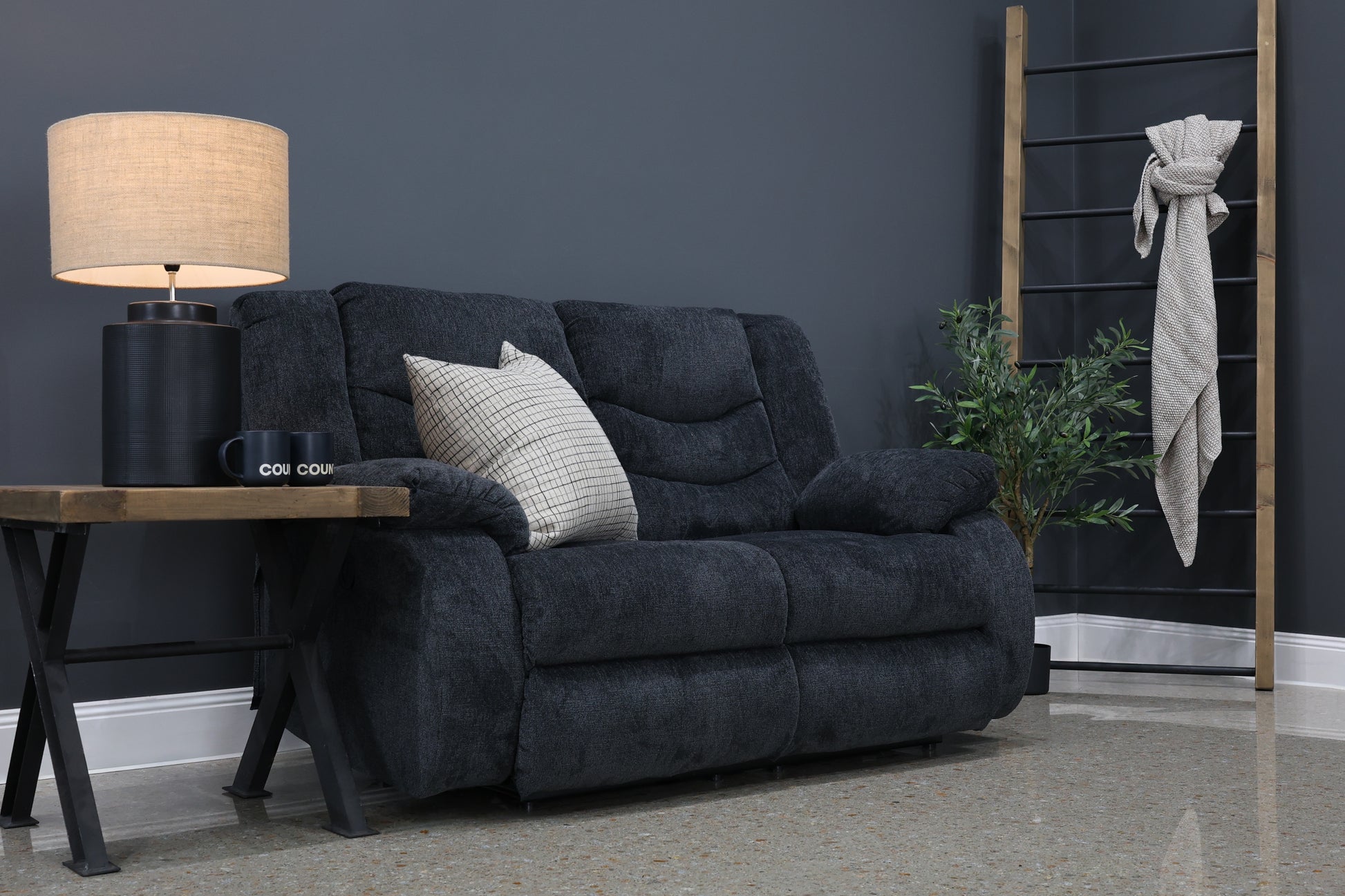 Werribee Electric Reclining Loveseat - Caviar