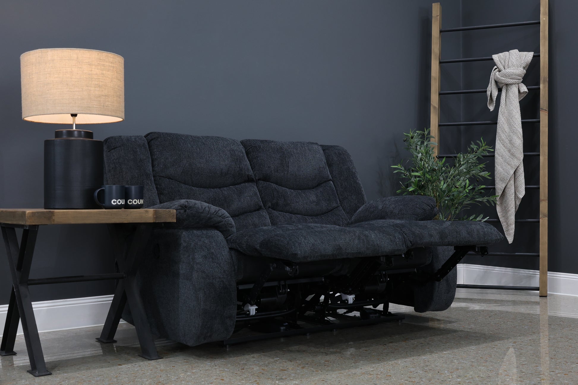 Werribee Electric Reclining Loveseat - Caviar
