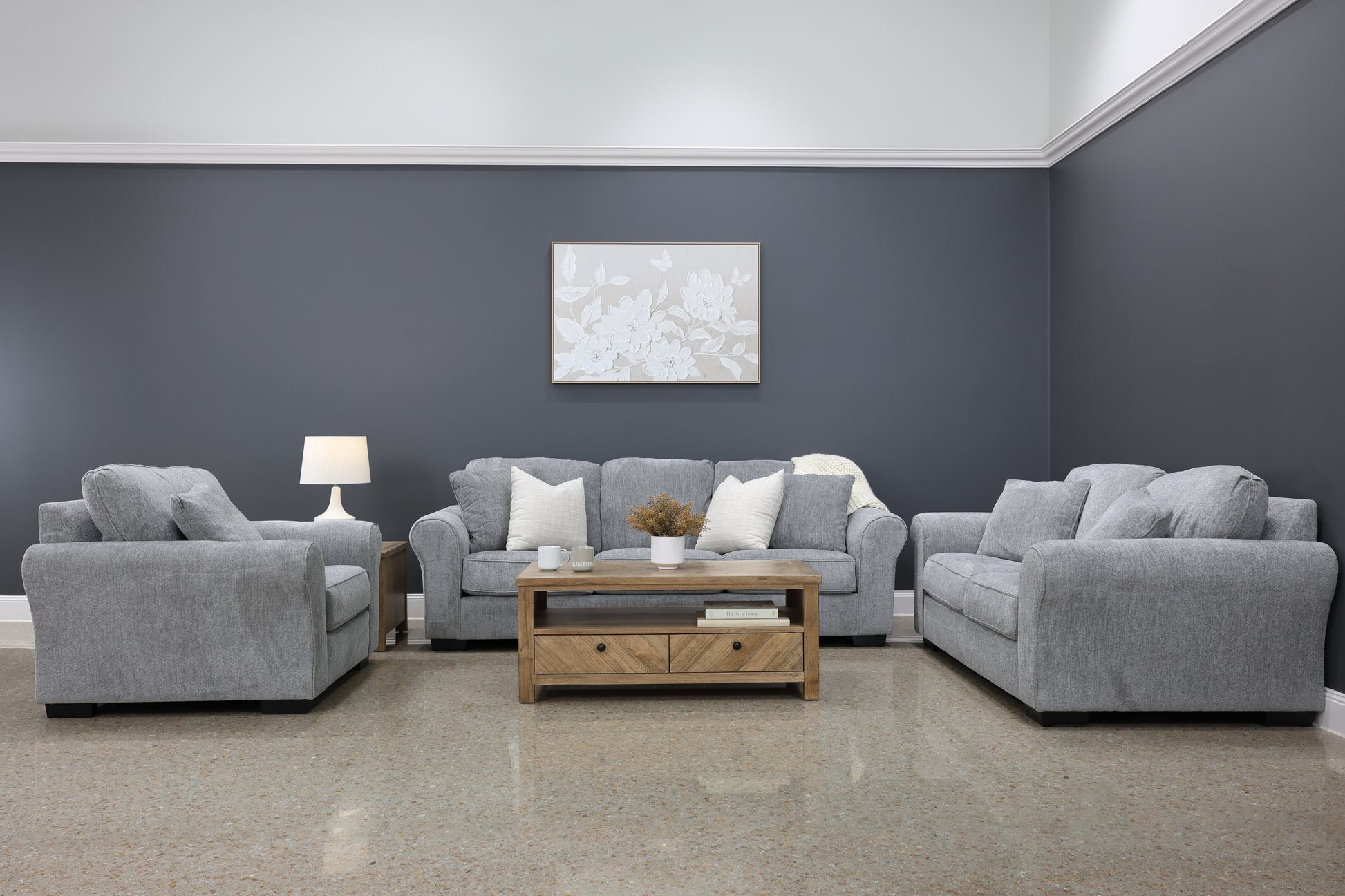 Grafton 2 Seater Loveseat - Light Grey