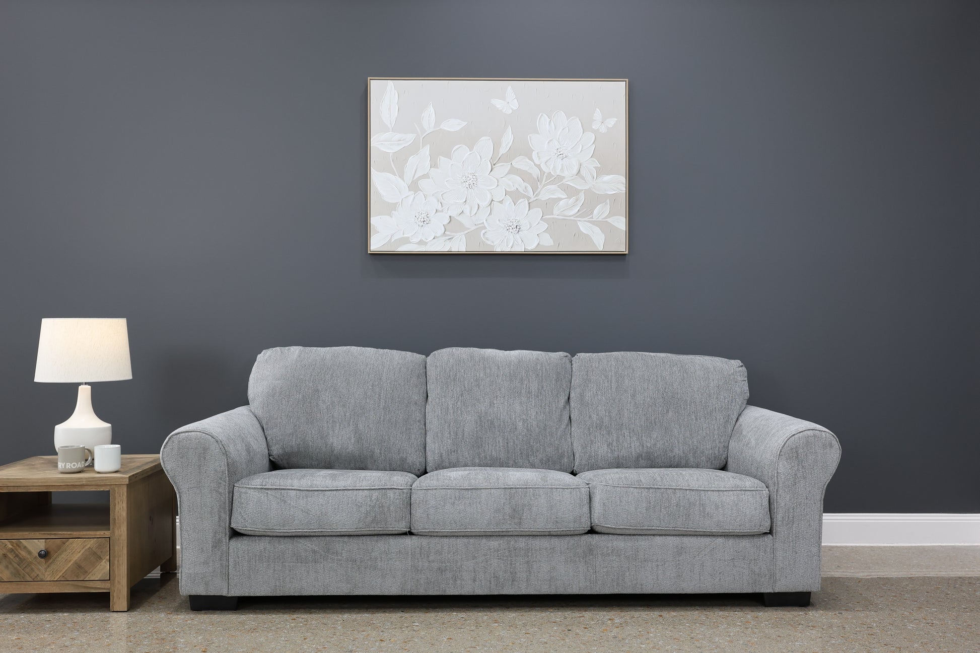 Grafton 3 Seater Sofa - Light Grey