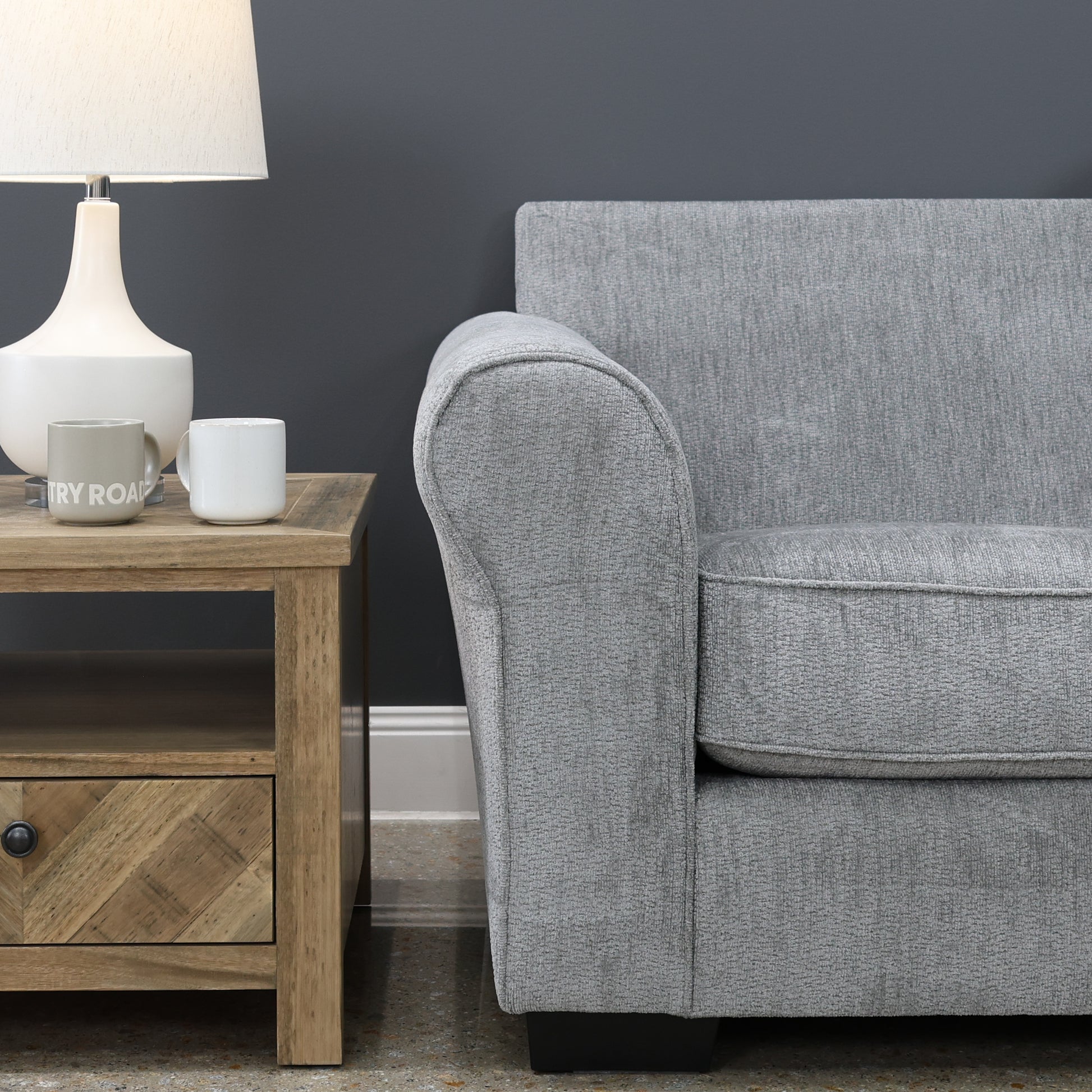 Grafton 2 Seater Loveseat - Light Grey