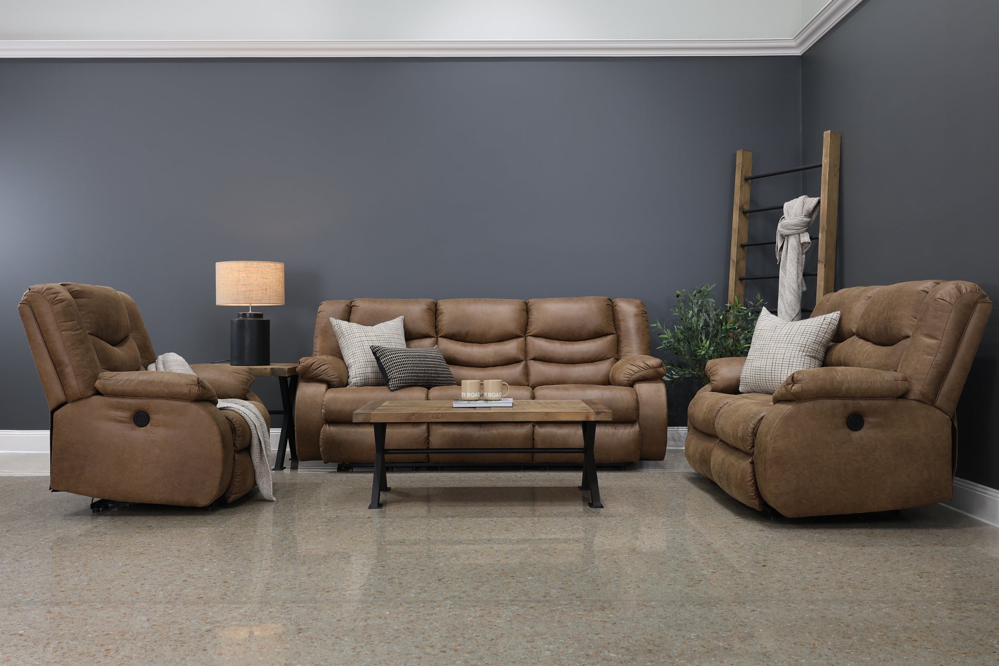 Werribee Electric Reclining Loveseat - Tan