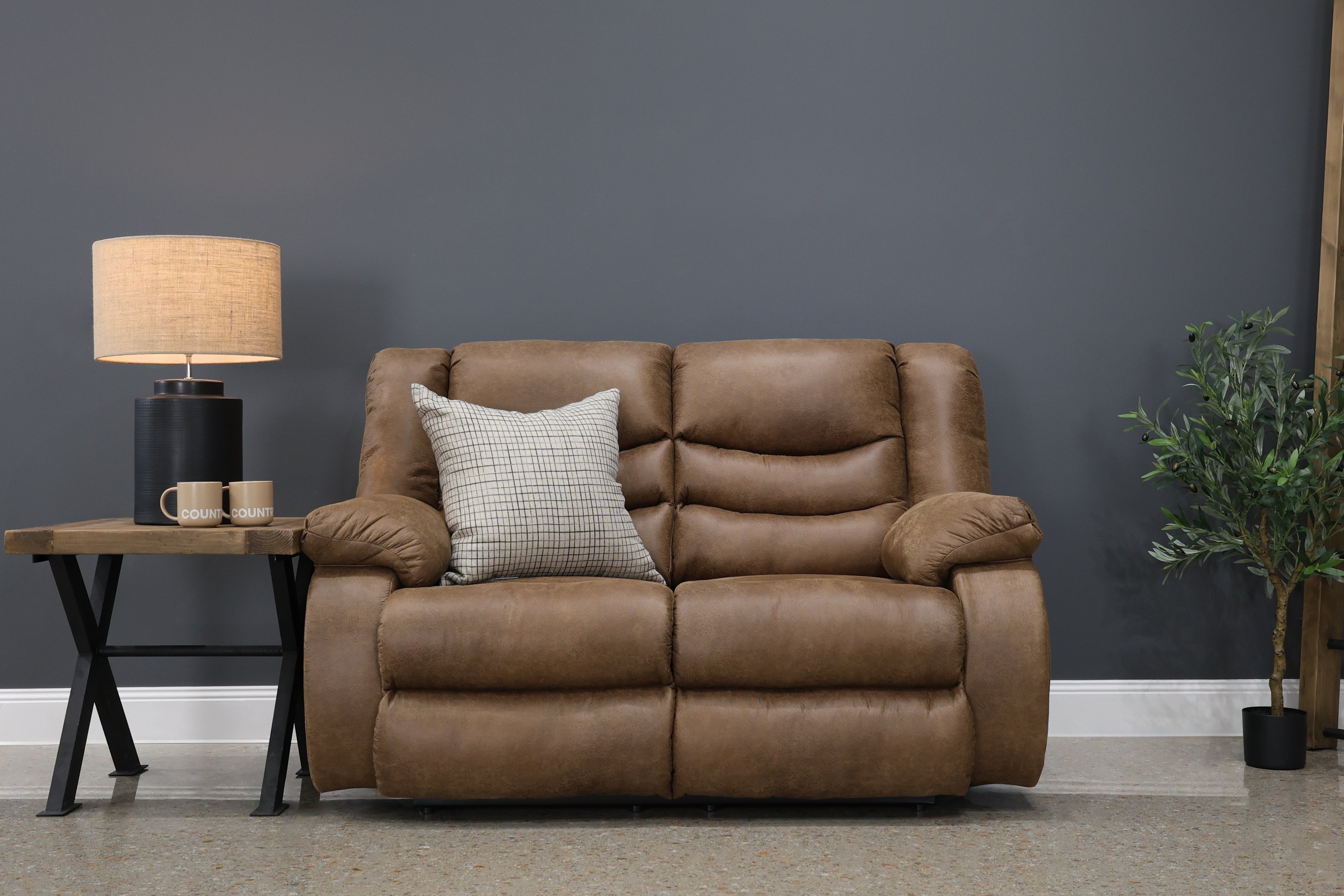 Werribee Electric Reclining Loveseat - Tan