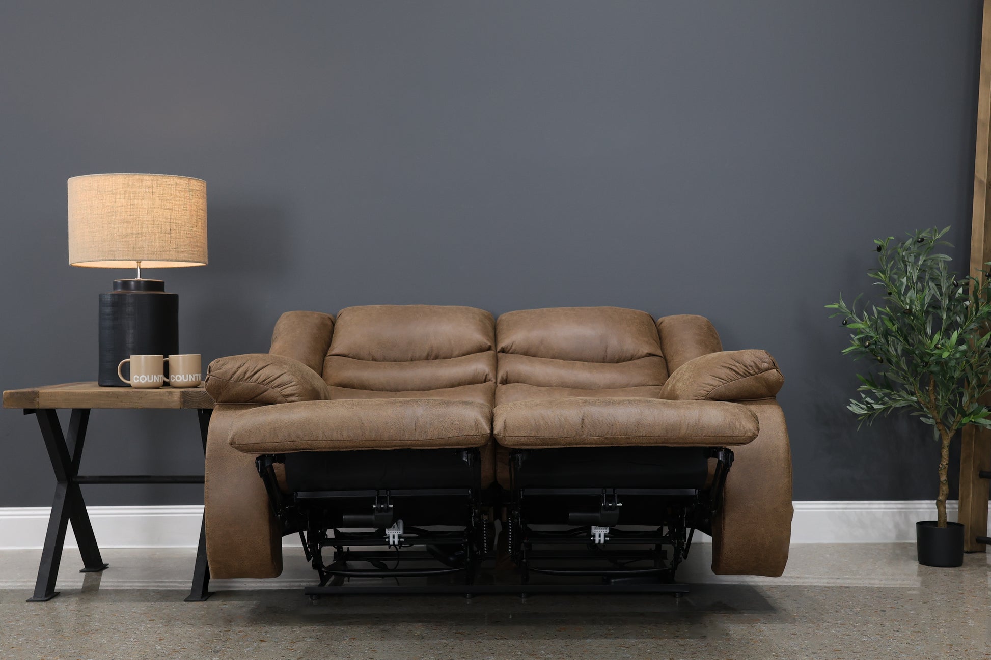 Werribee Electric Reclining Loveseat - Tan