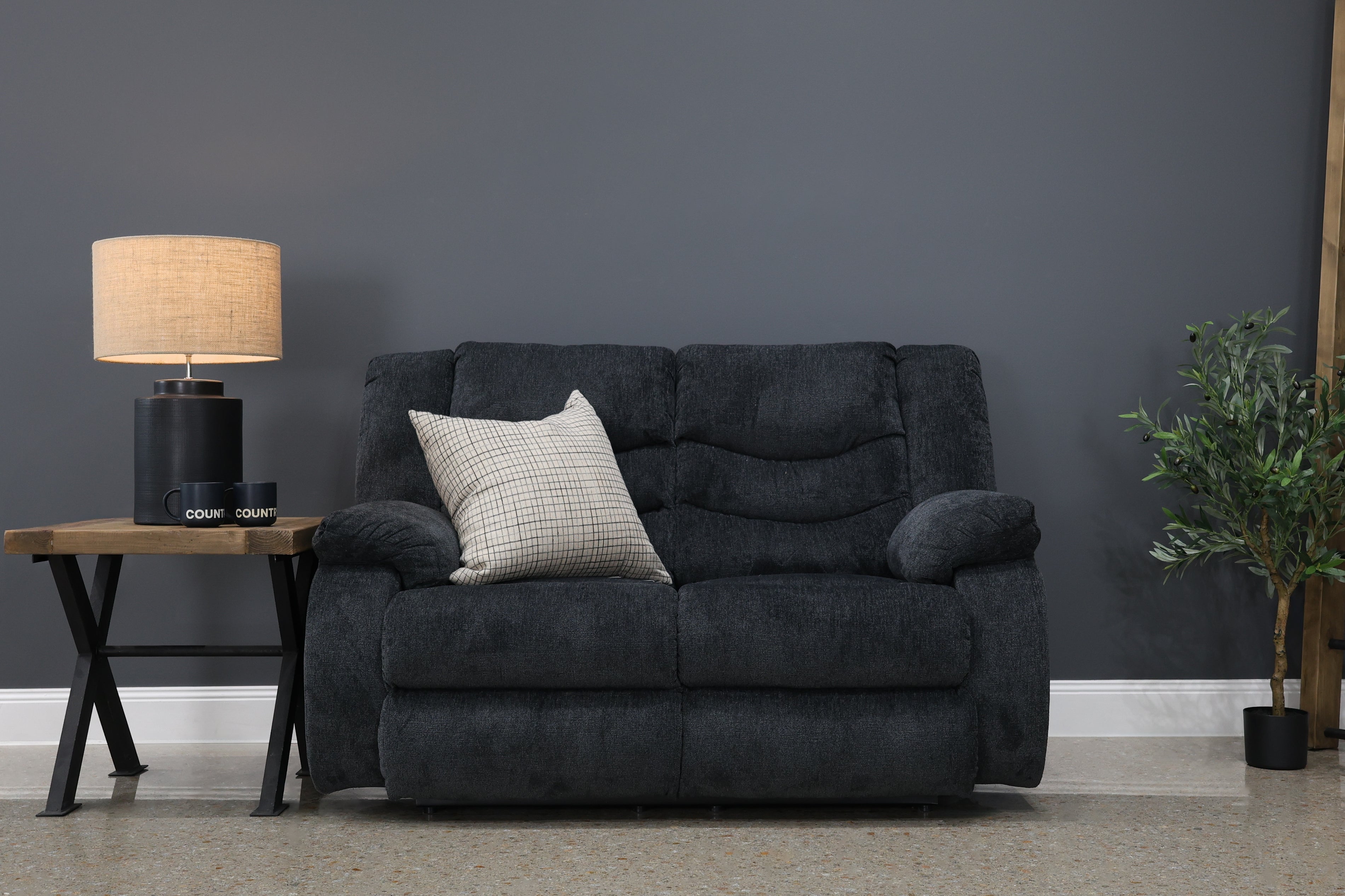 Werribee Electric Reclining Loveseat - Caviar