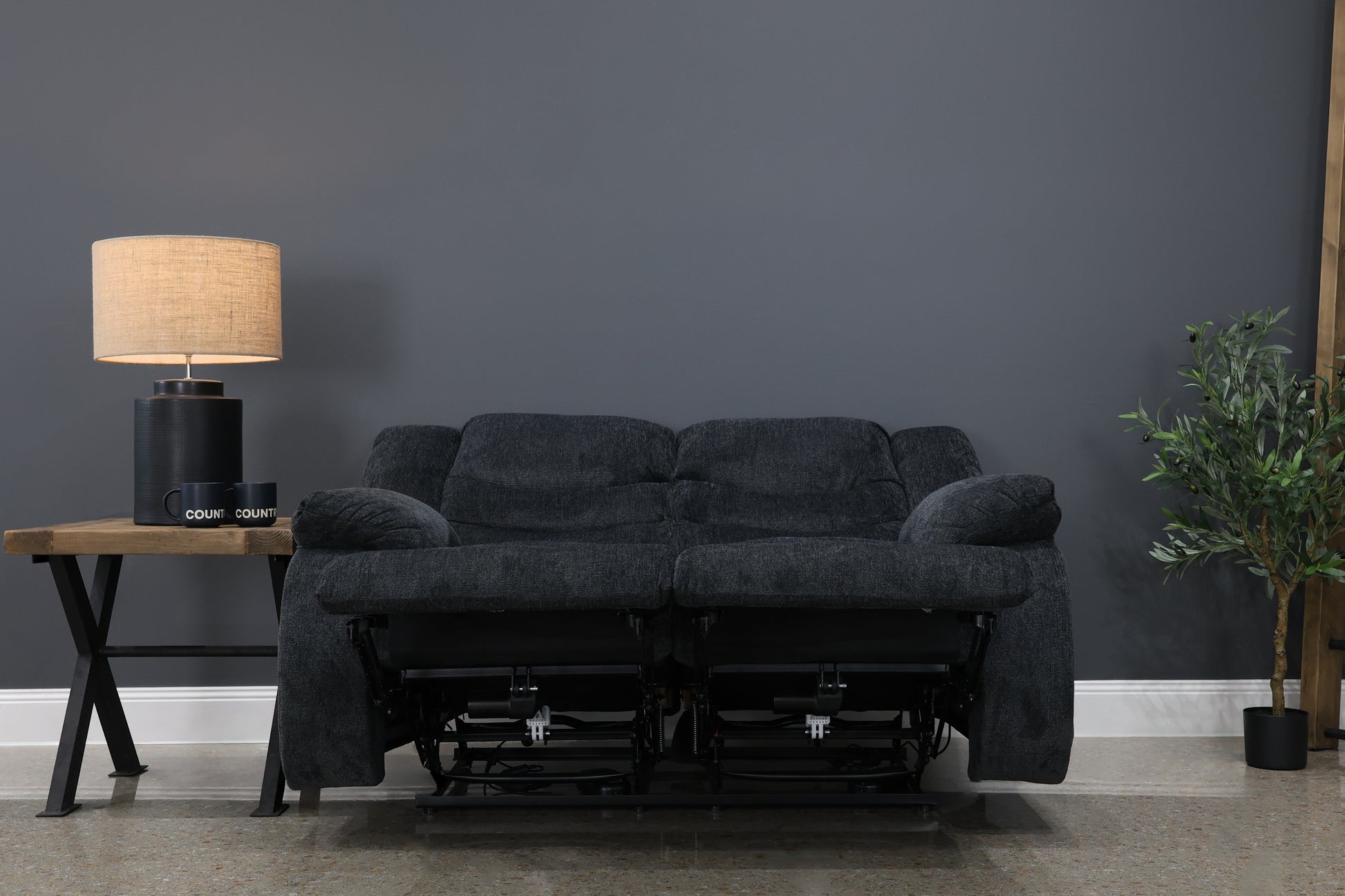 Werribee Electric Reclining Loveseat - Caviar