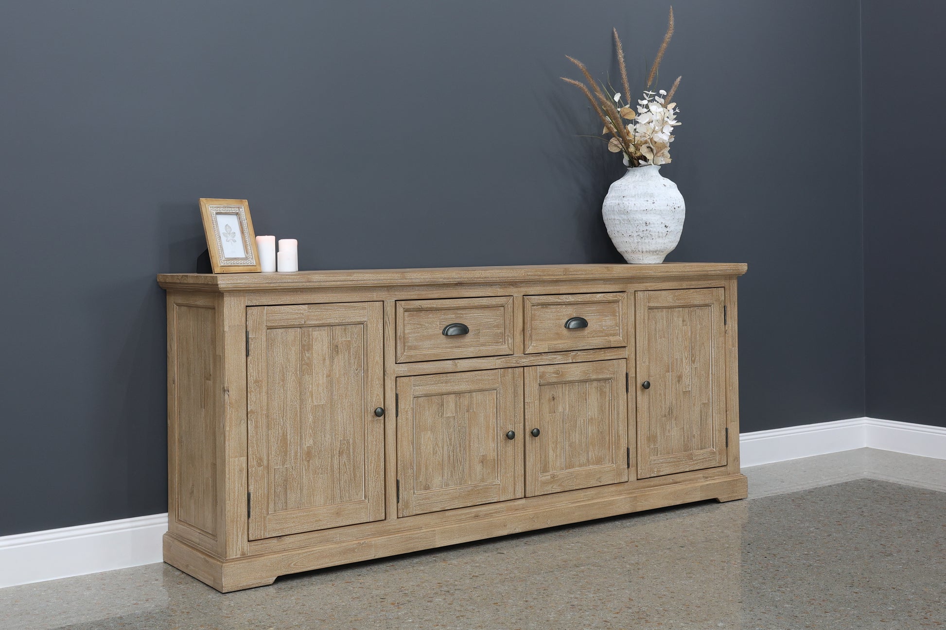 Provedore Natural Buffet w/ 4 Doors & 2 Drawers