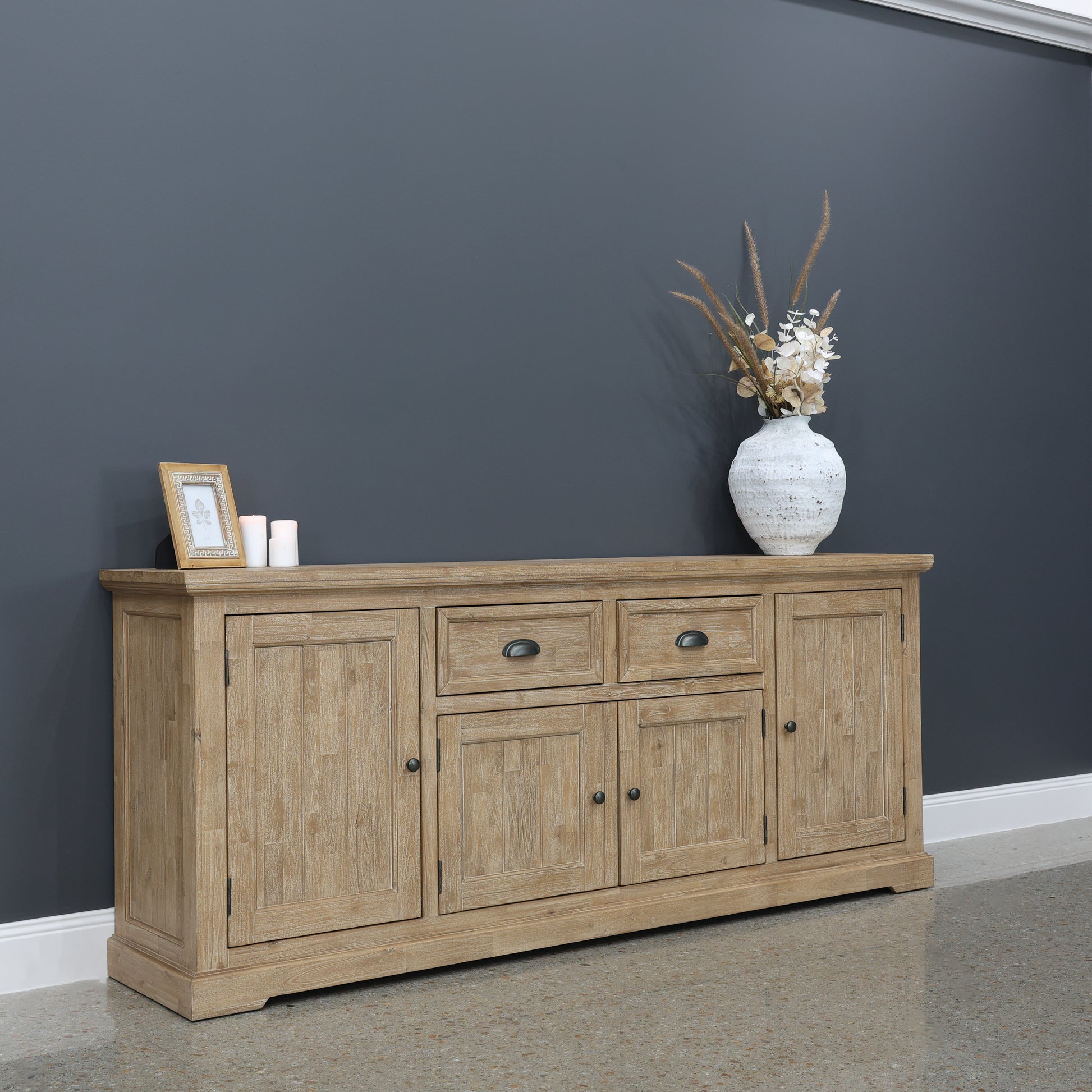 Provedore Natural Buffet w/ 4 Doors & 2 Drawers