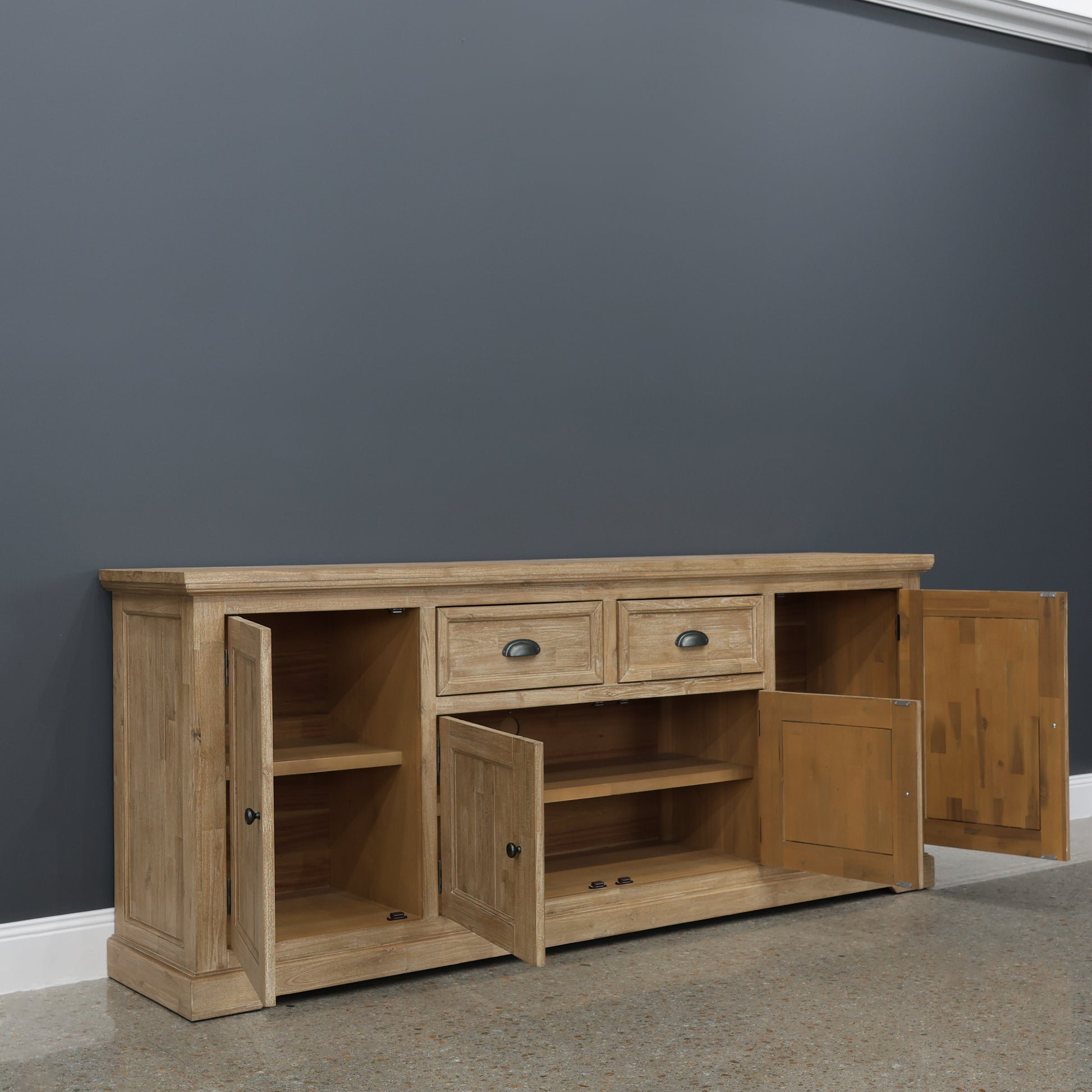 Provedore Natural Buffet w/ 4 Doors & 2 Drawers