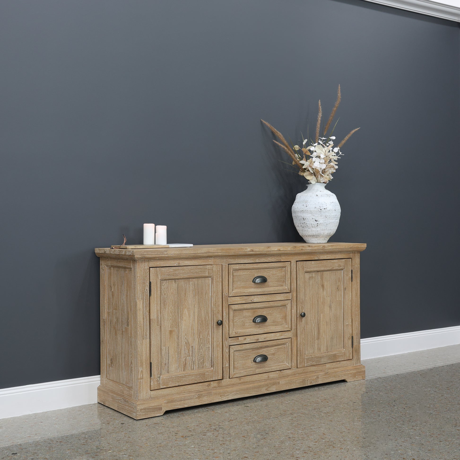 Provedore Natural Buffet w/ 2 Doors & 3 Drawers