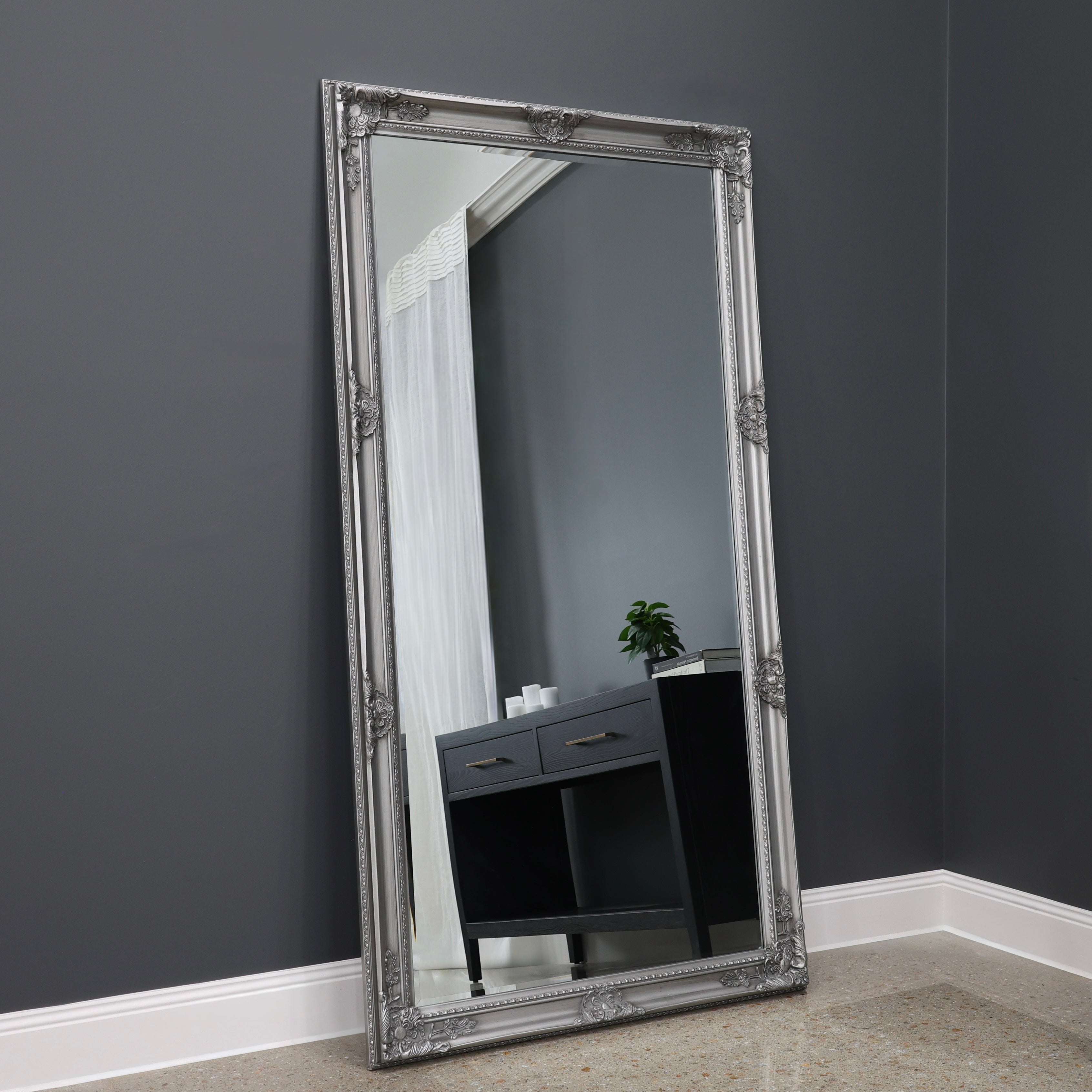 Melbourne Large Decorative Mirror - Silver