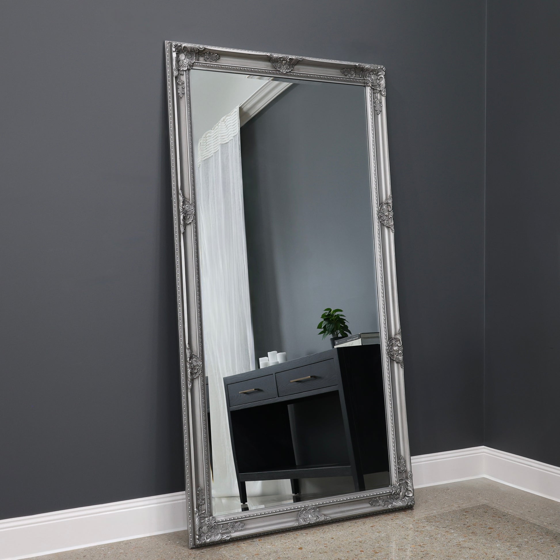 Melbourne Large Decorative Mirror - Silver