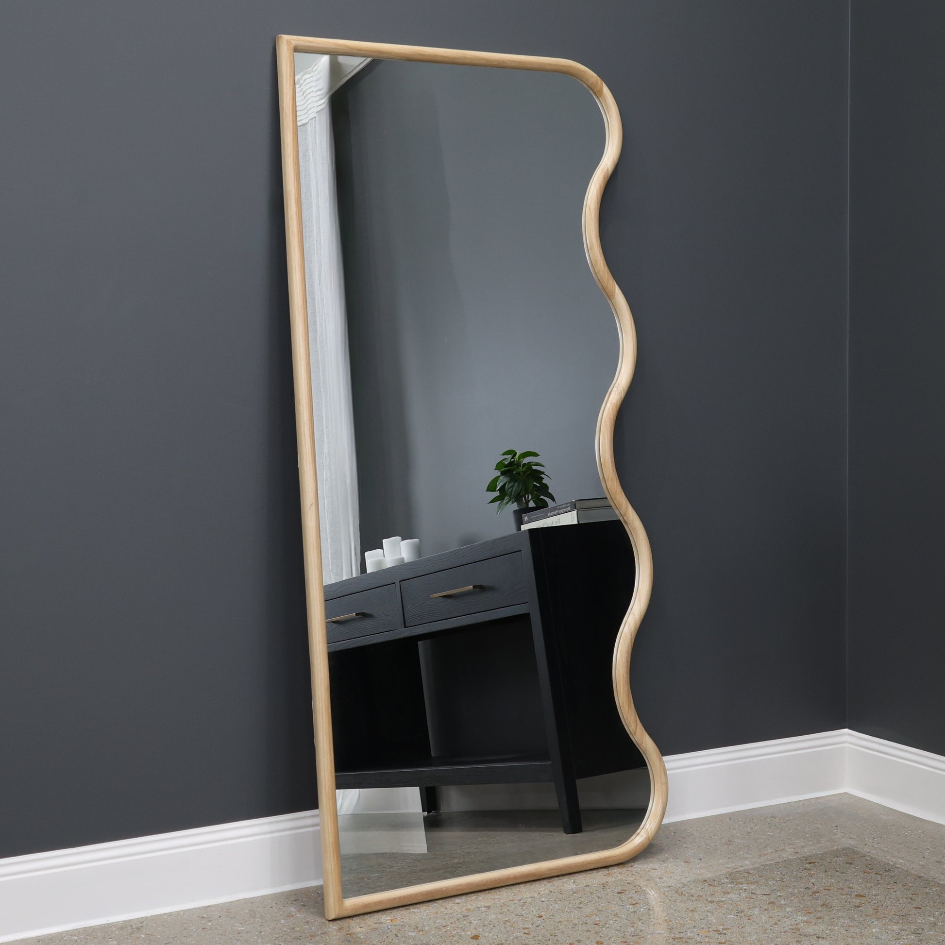 James Wavy Mirror - Natural