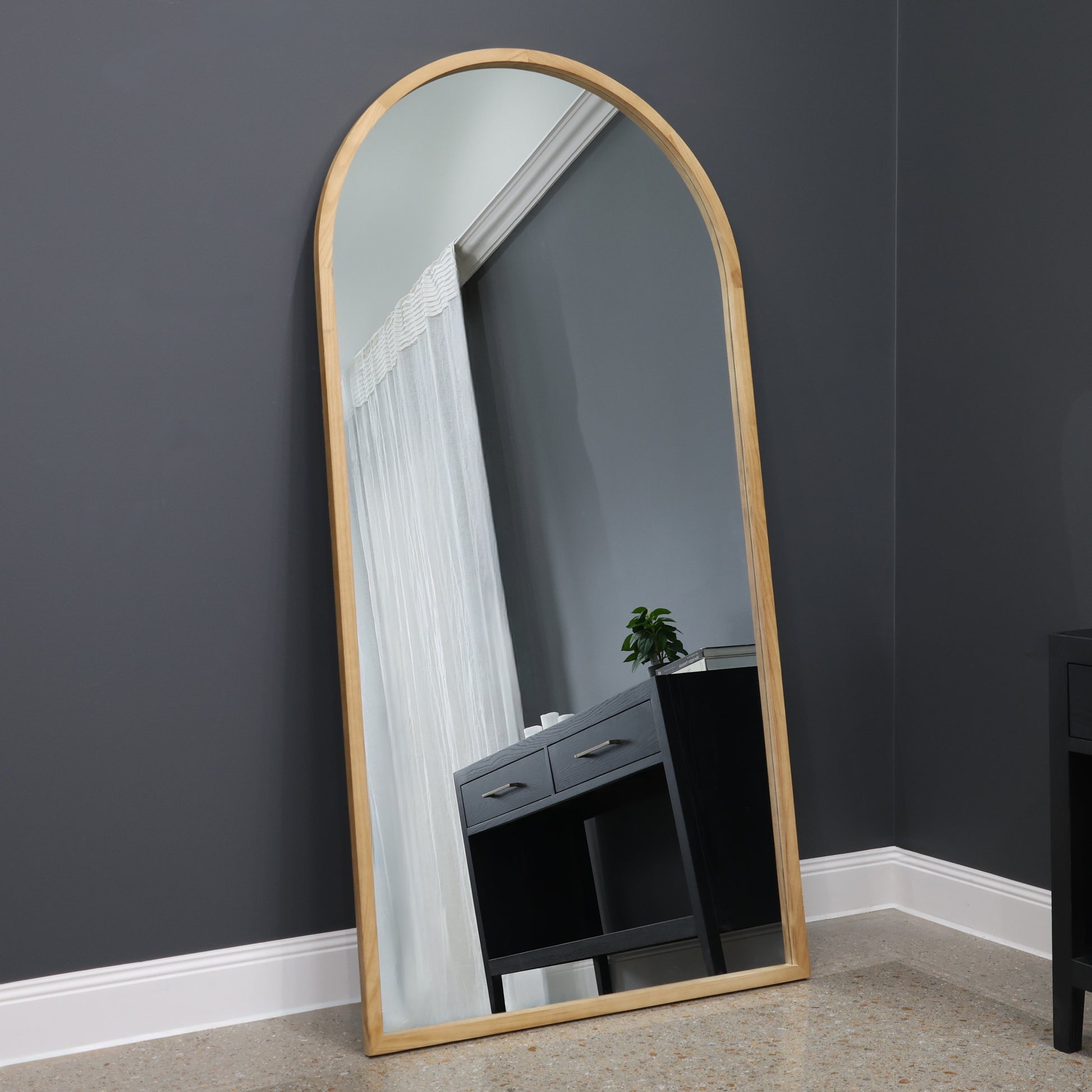 Sophia Arched Mirror - Large Natural