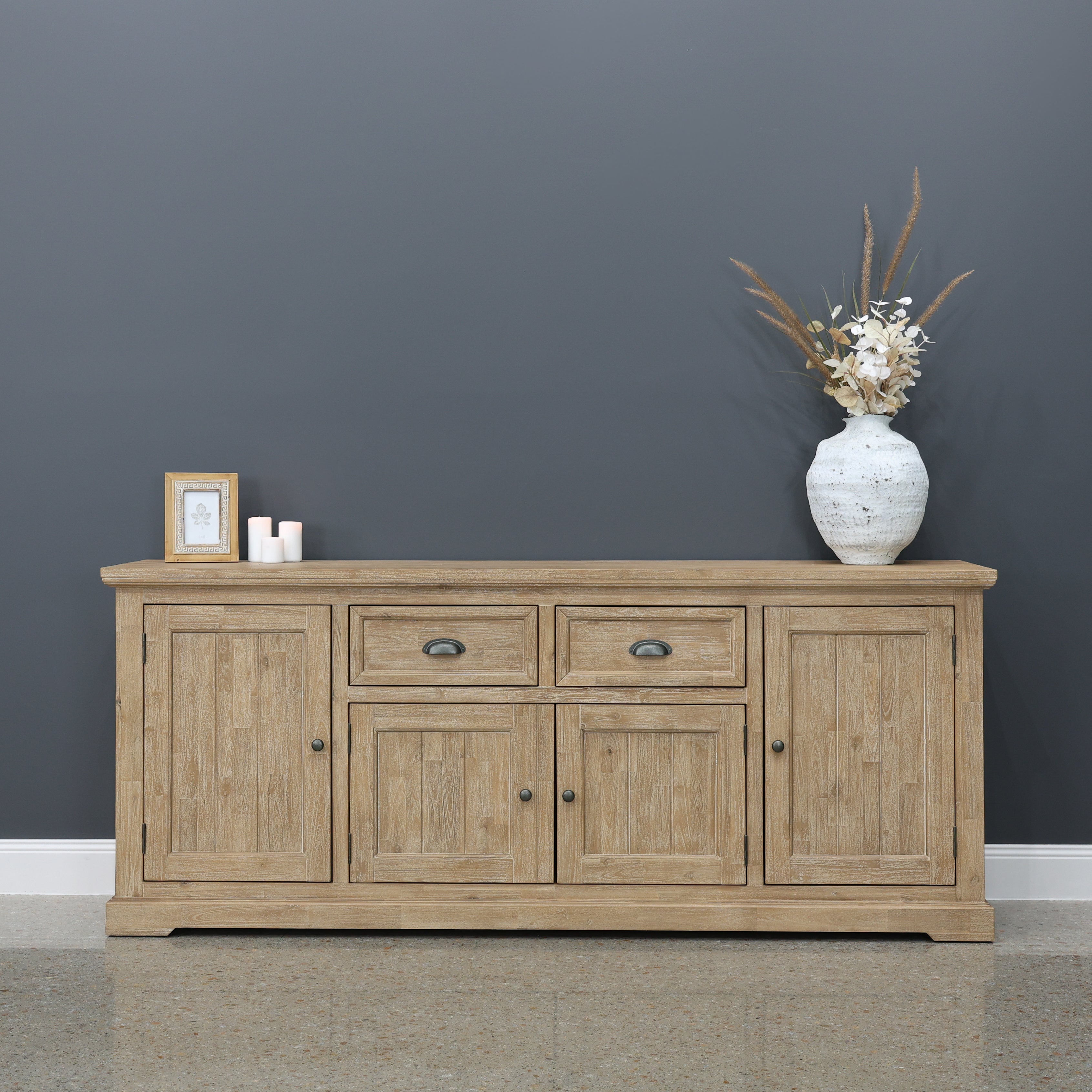 Provedore Natural Buffet w/ 4 Doors & 2 Drawers