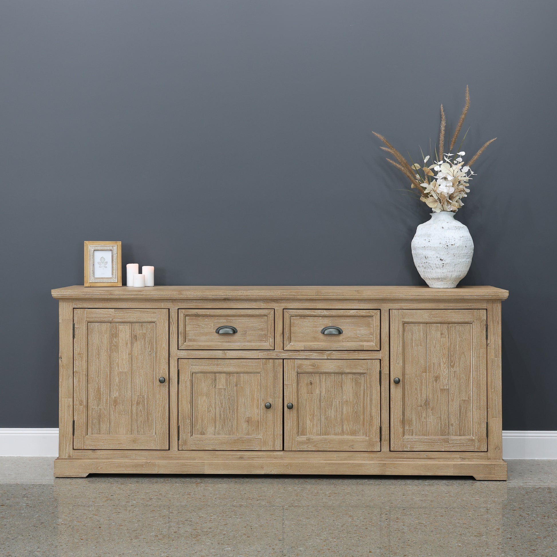 Provedore Natural Buffet w/ 4 Doors & 2 Drawers