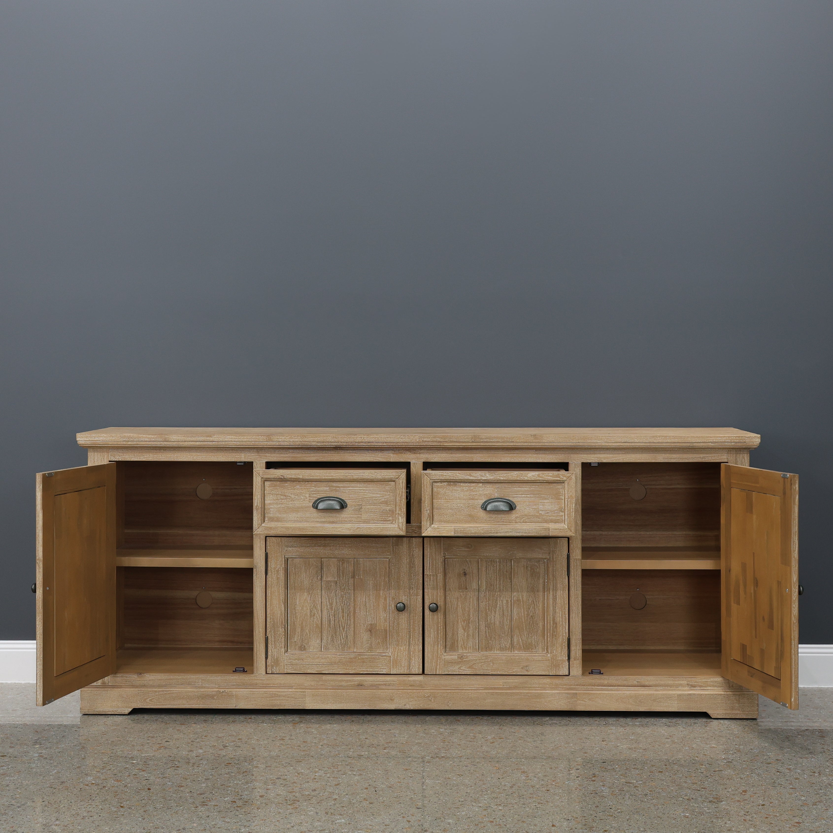 Provedore Natural Buffet w/ 4 Doors & 2 Drawers