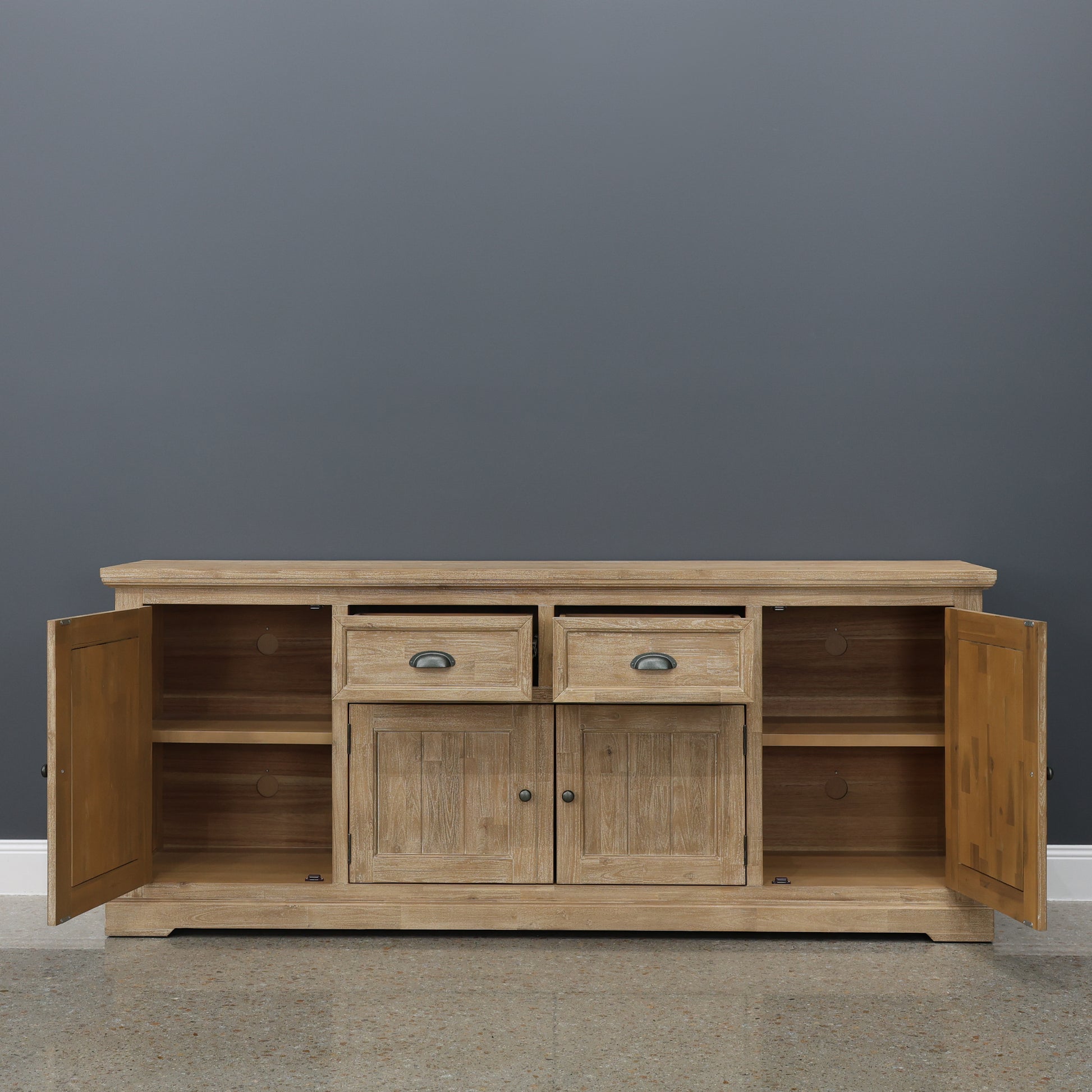 Provedore Natural Buffet w/ 4 Doors & 2 Drawers