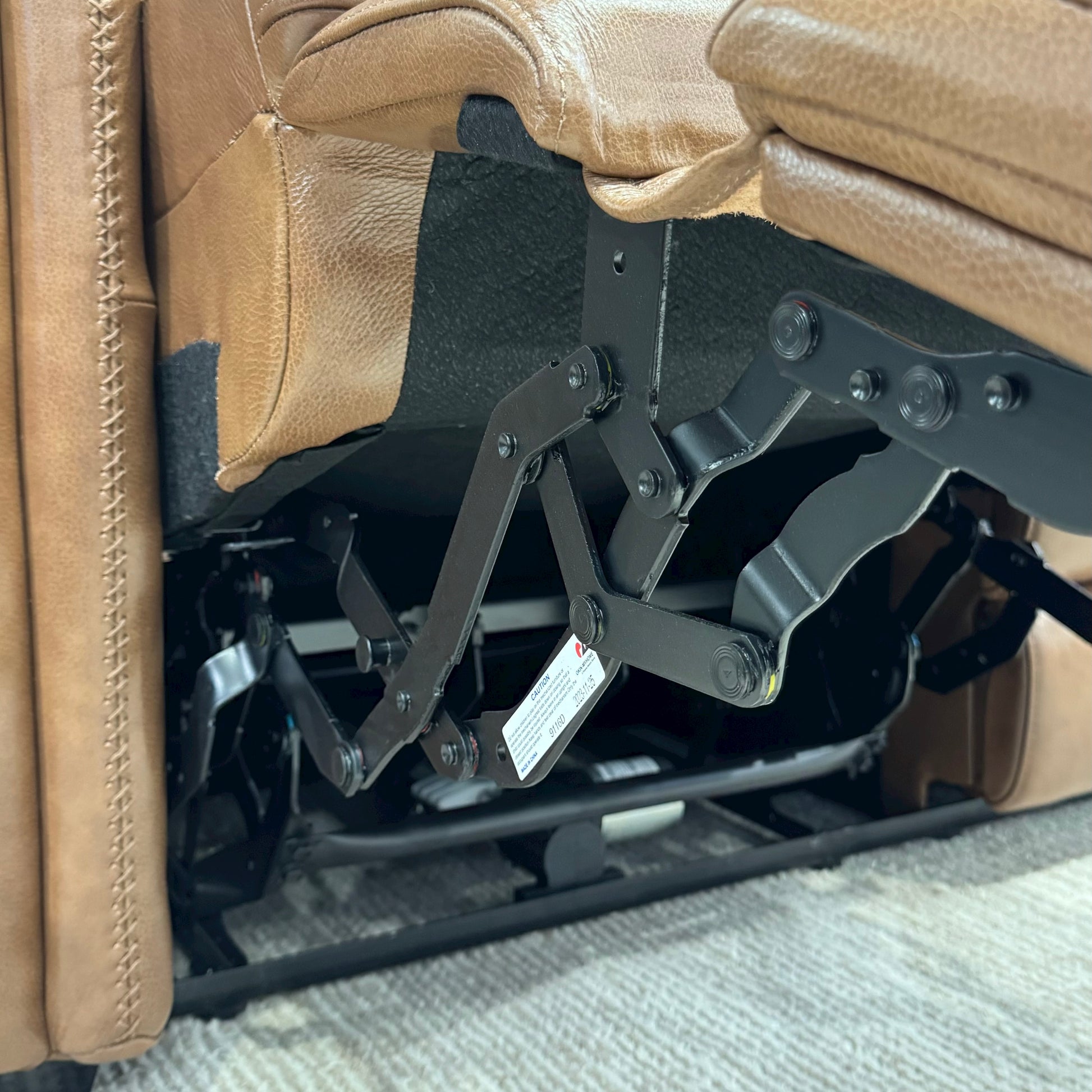 Newcastle Corner Lounge w/ Armless Chair - Brown Leather (LAF Loveseat, Wedge, Armless Chair & RAF Loveseat)