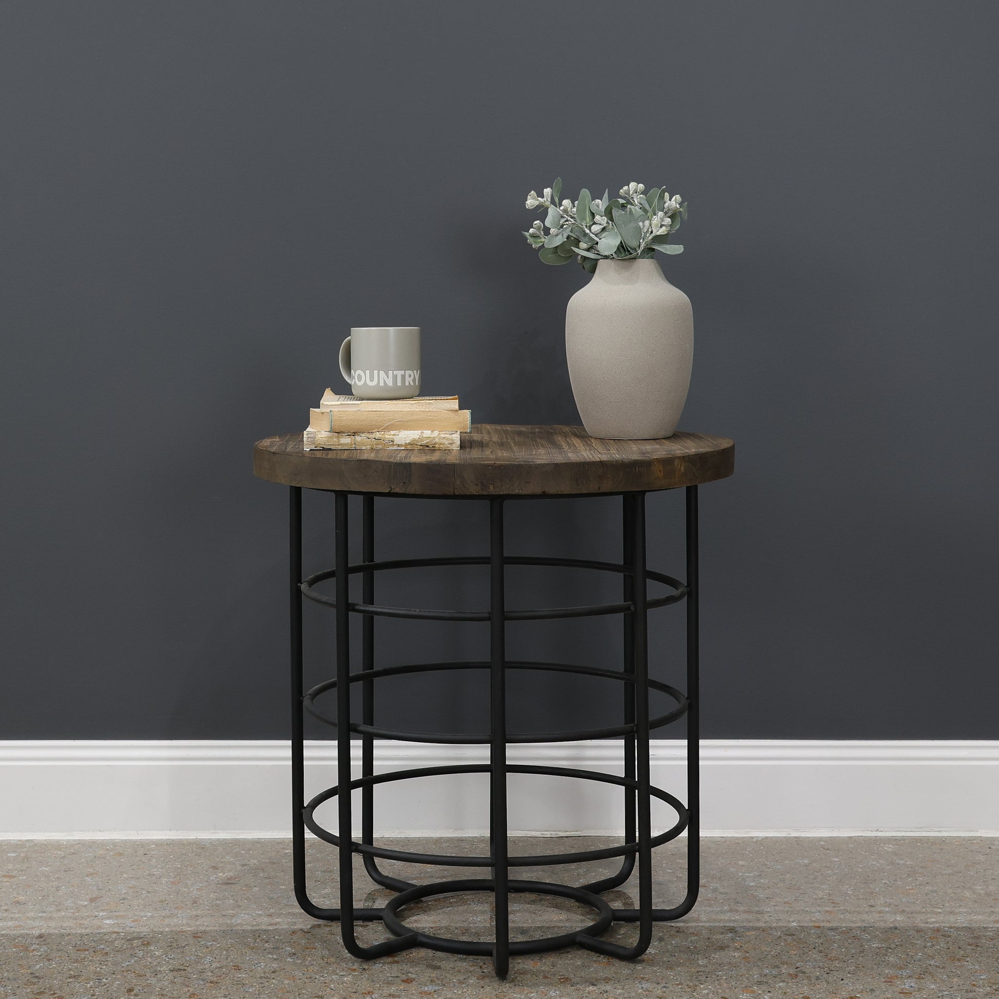 Henty Lamp Table w/ Metal Base