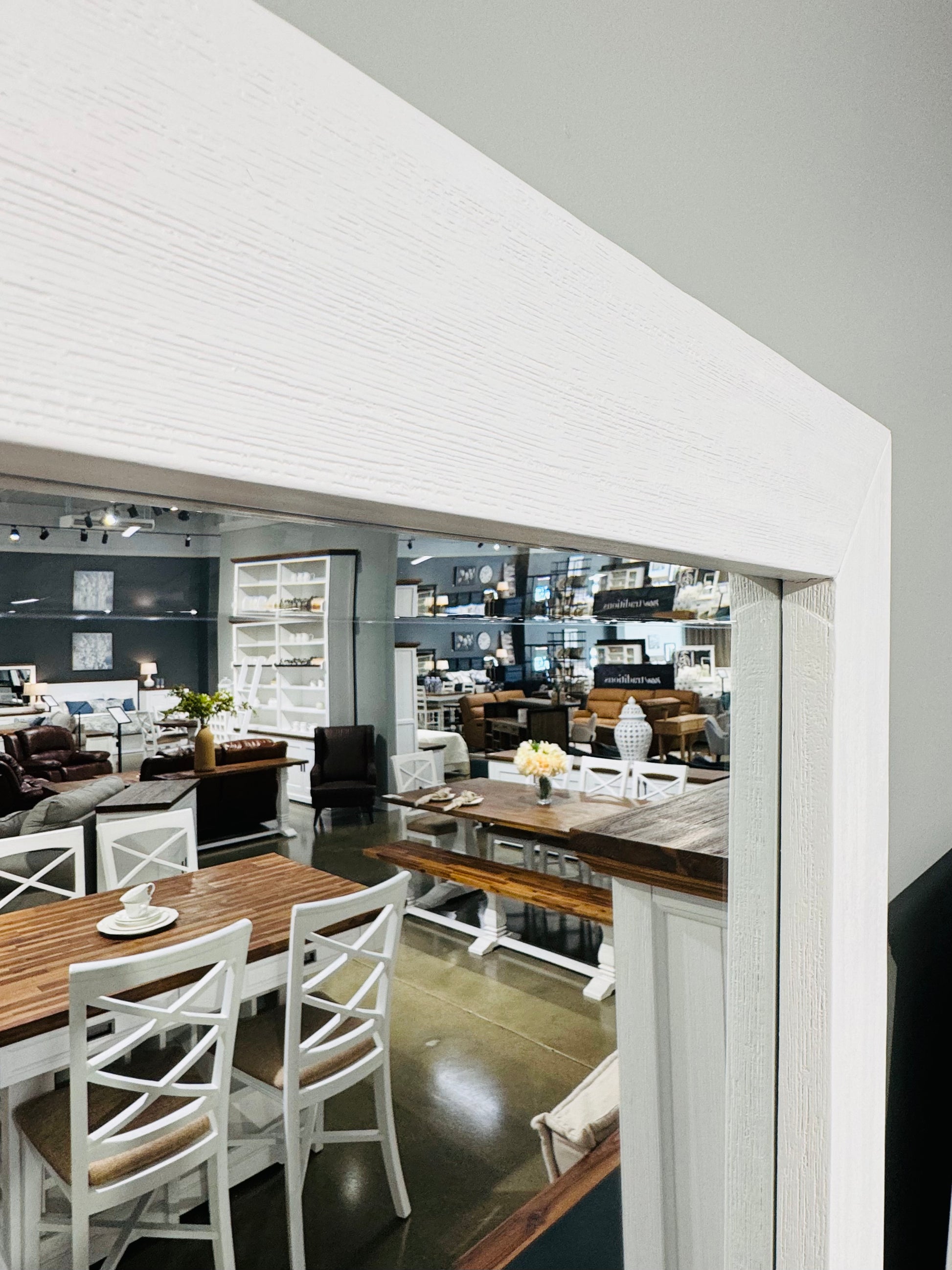 Provedore All White Full Length Wall Mirror