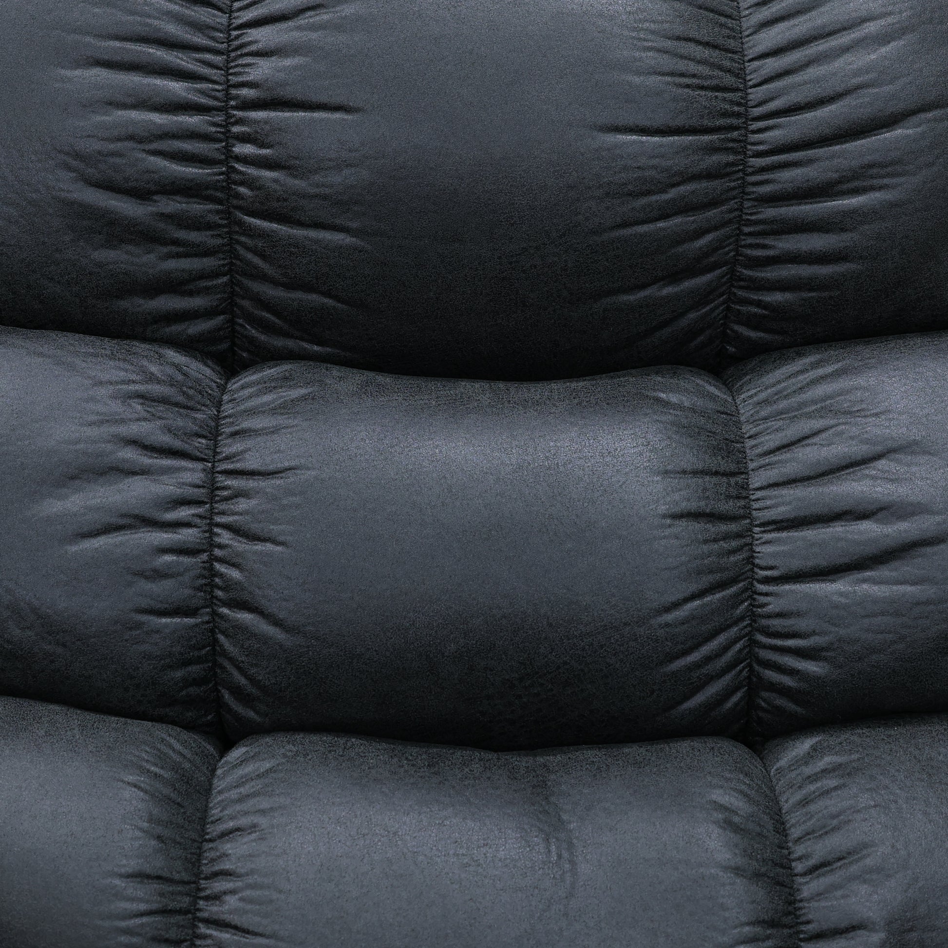 Waldara Reclining Sofa w/ Drop Down Table - Charcoal