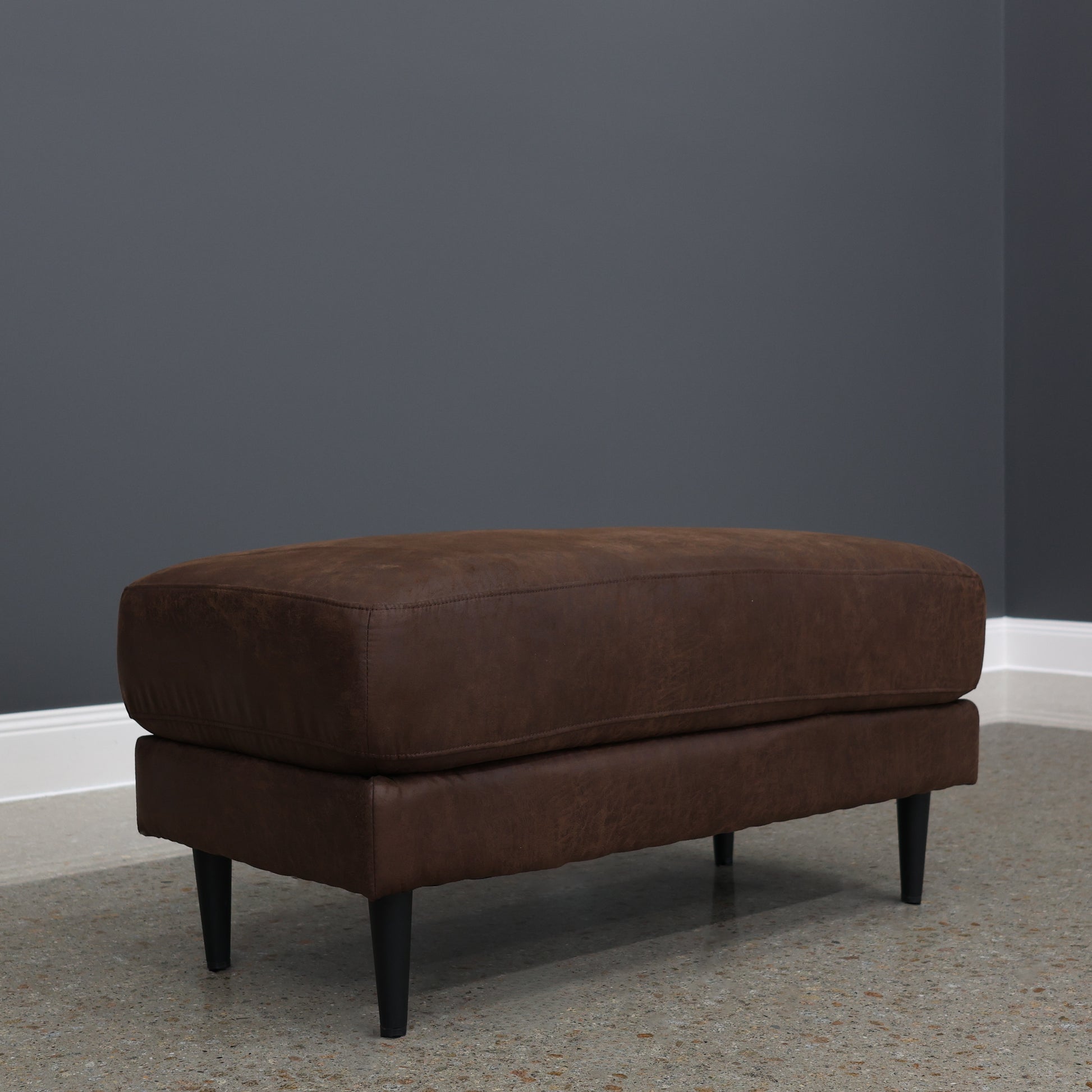 Canberra Ottoman - Highland Chestnut