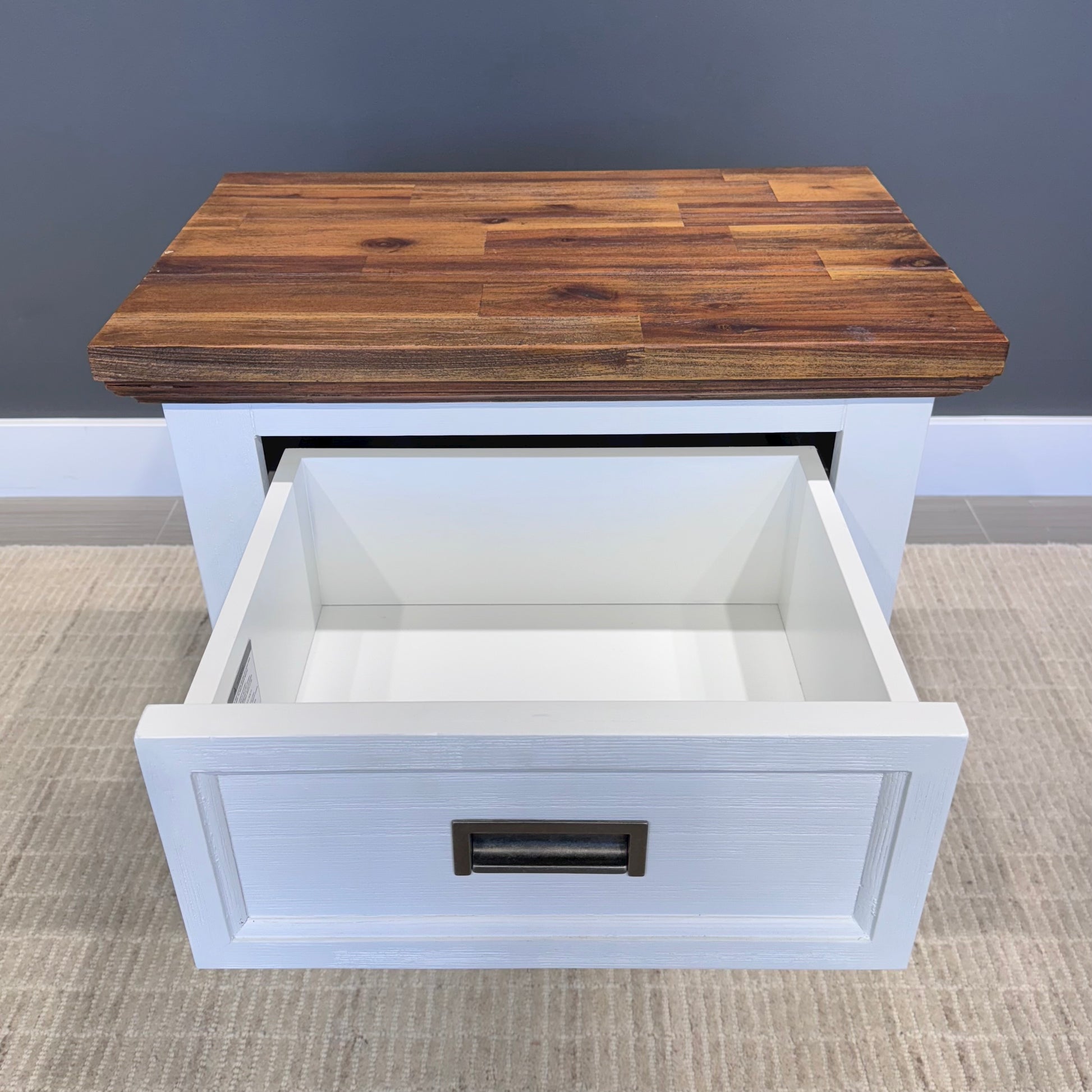 Provedore Two Tone Bedside w/ 2 Drawers