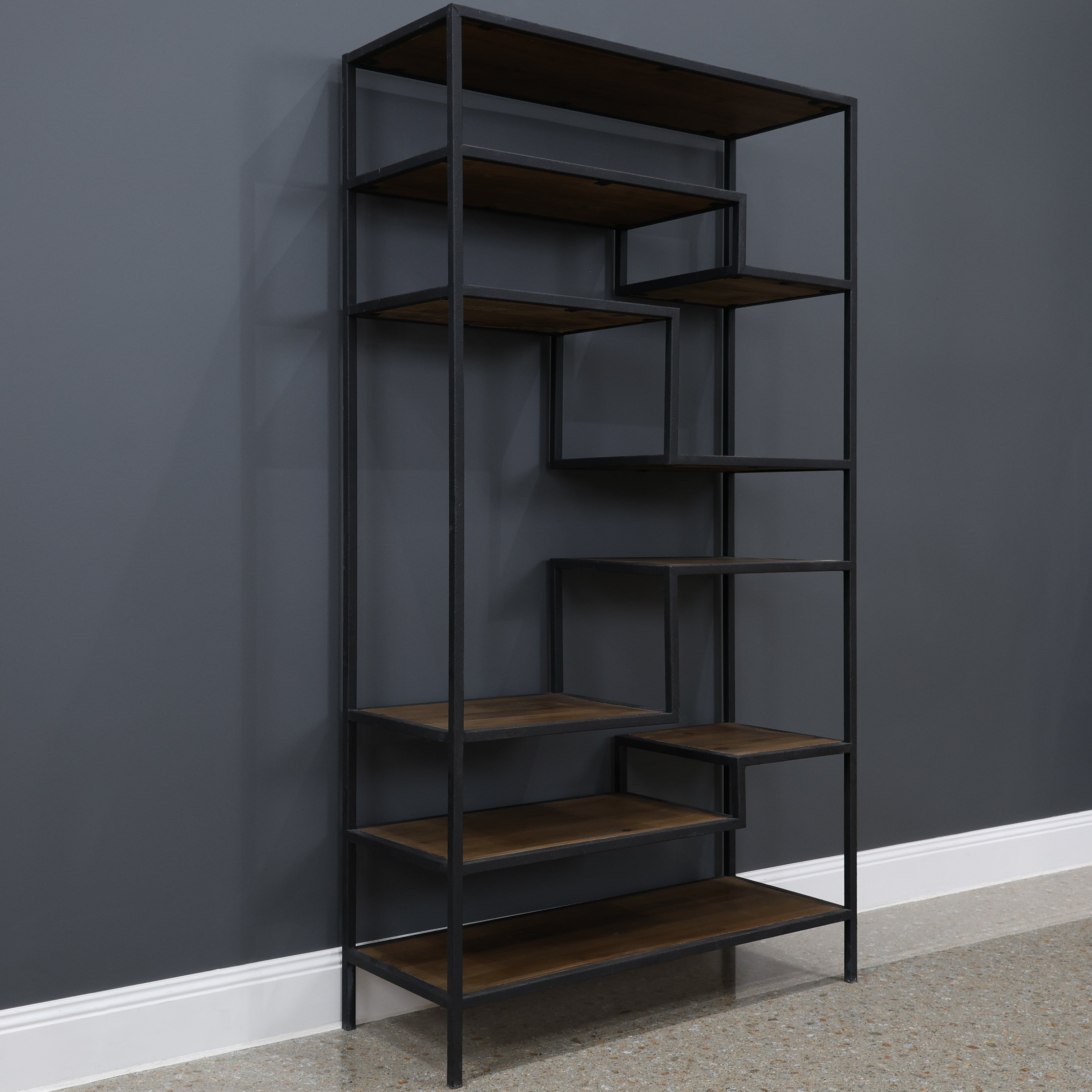 Henty Staggered Bookcase