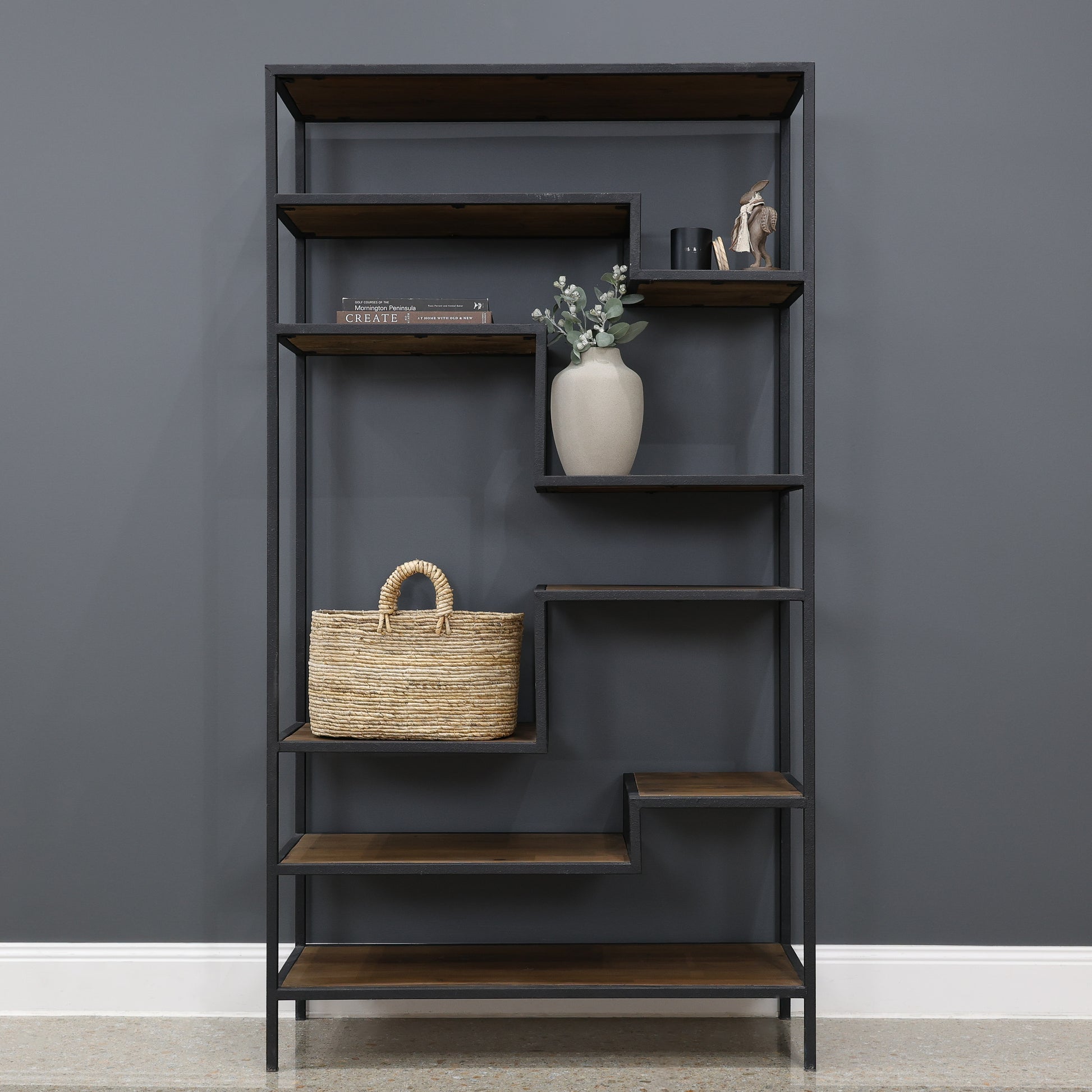 Henty Staggered Bookcase