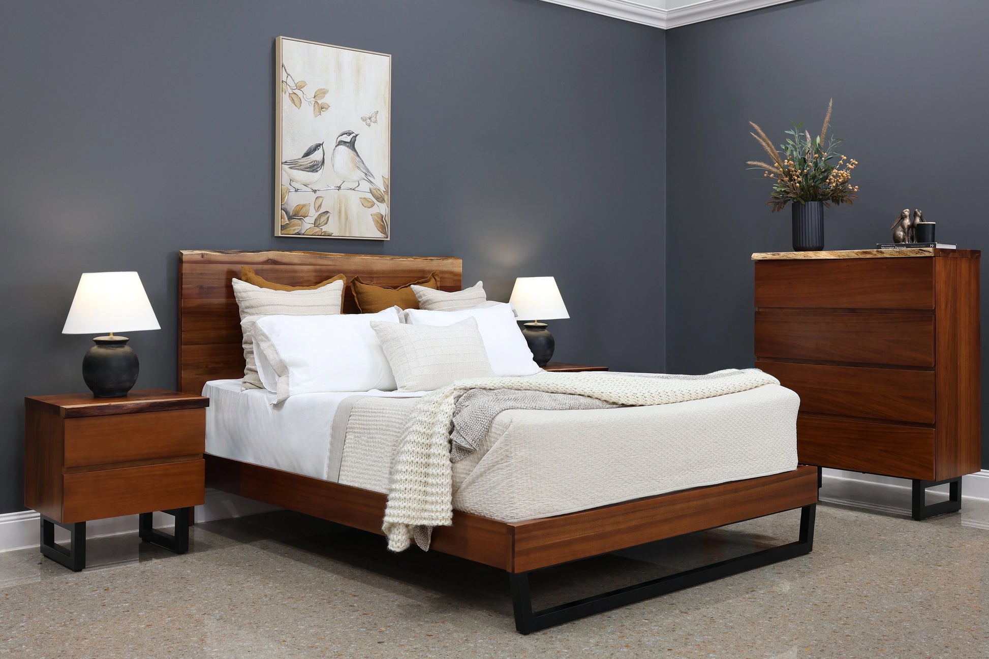 Dark Valley Bedside Table