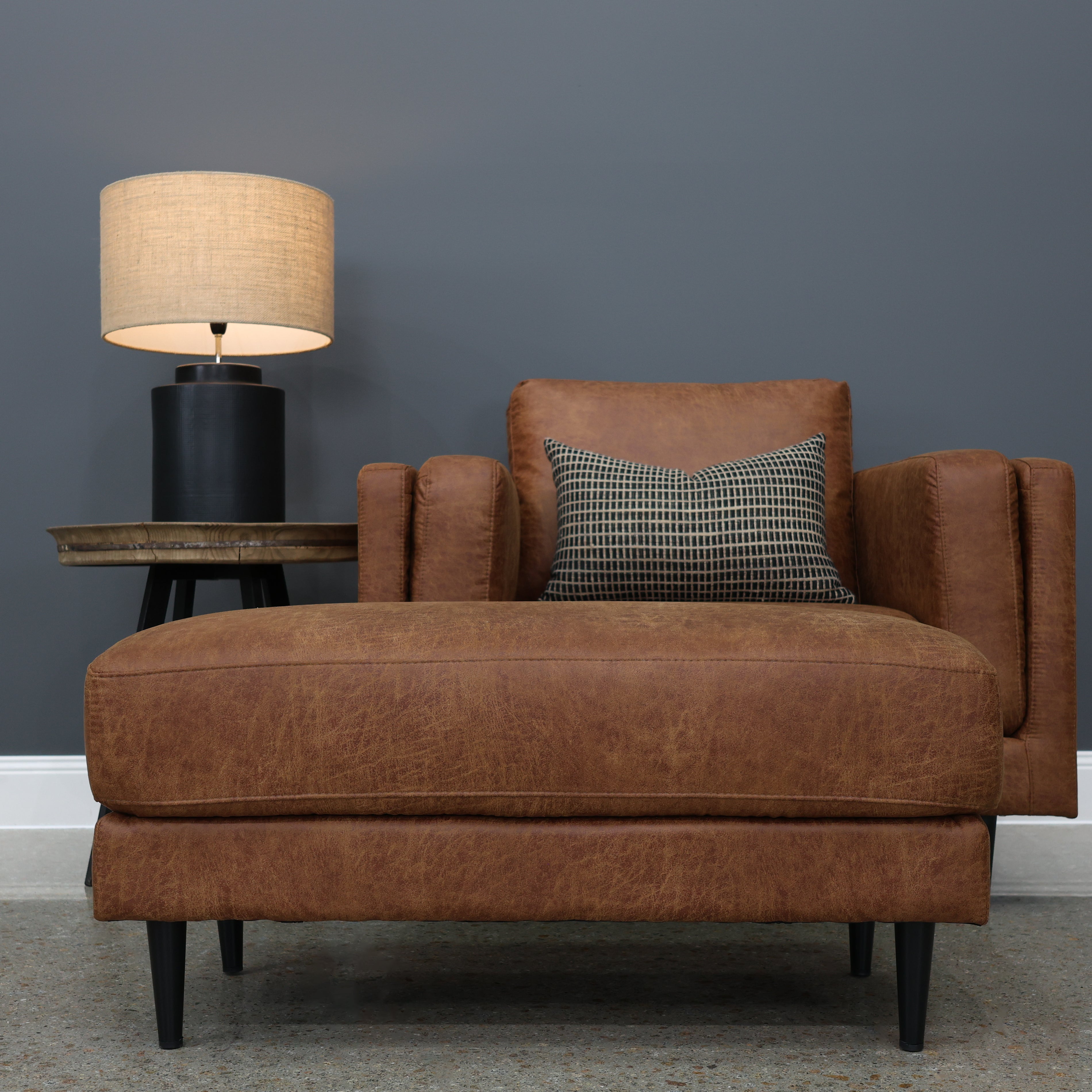 Canberra Ottoman - Highland Buff