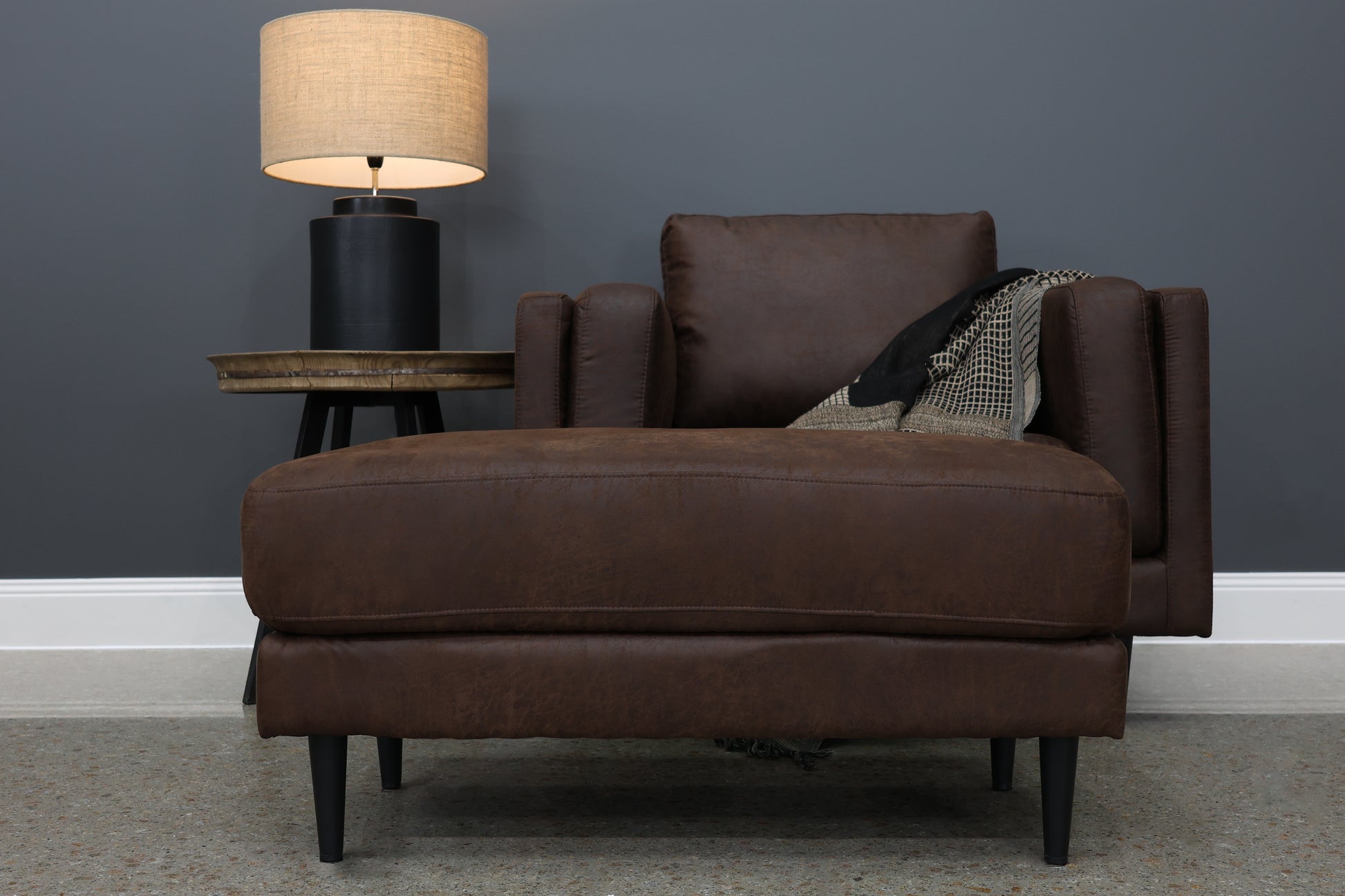 Canberra Ottoman - Highland Chestnut